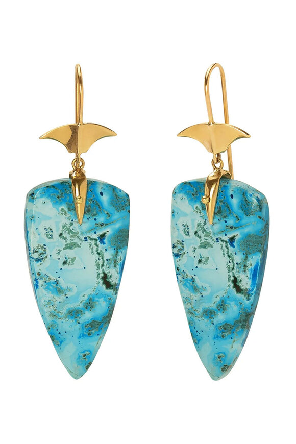 Annette Ferdinandsen Turquoise Arrowhead Earrings