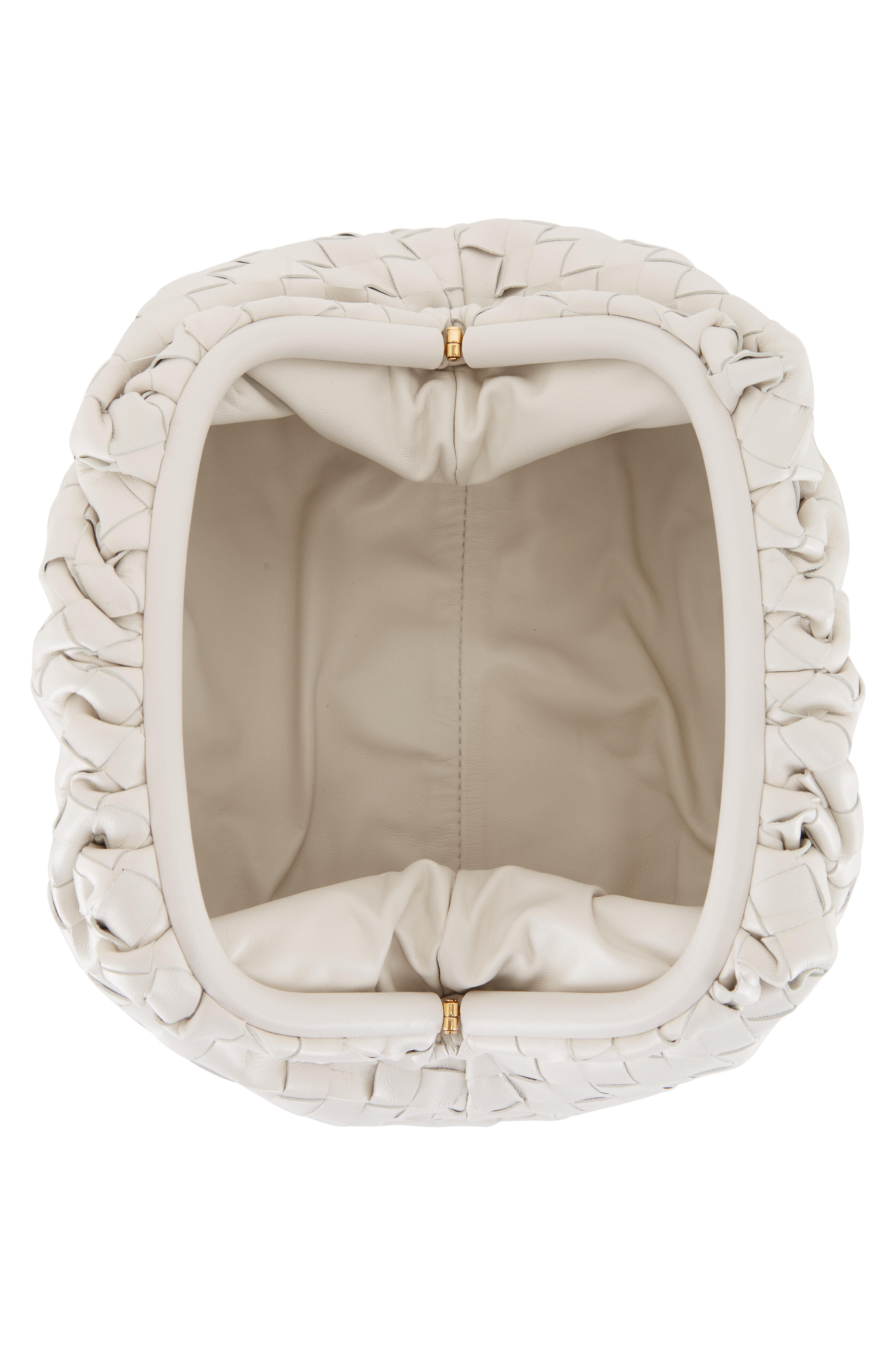 Bottega Veneta - Teen Chalk Woven Leather Pouch | Mitchell