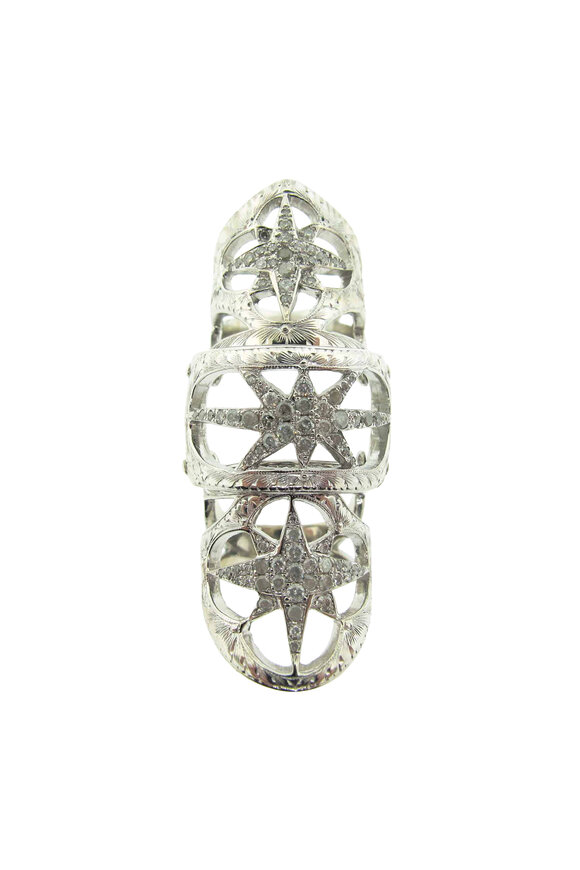 Loree Rodkin Diamond Starburst Lacy Baby Ring - view 1