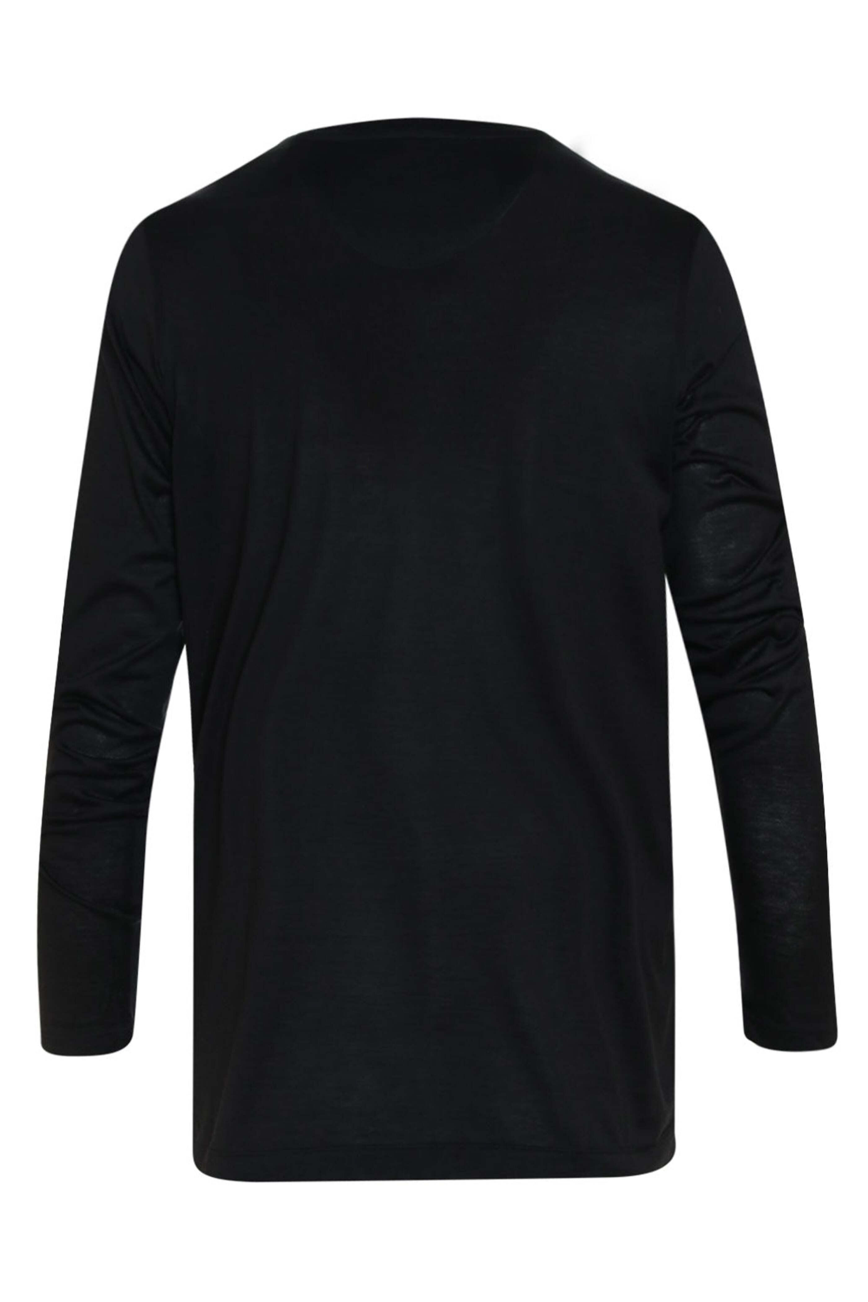 Marco Pescarolo - Black Jersey Silk & Cotton Long Sleeve T-Shirt