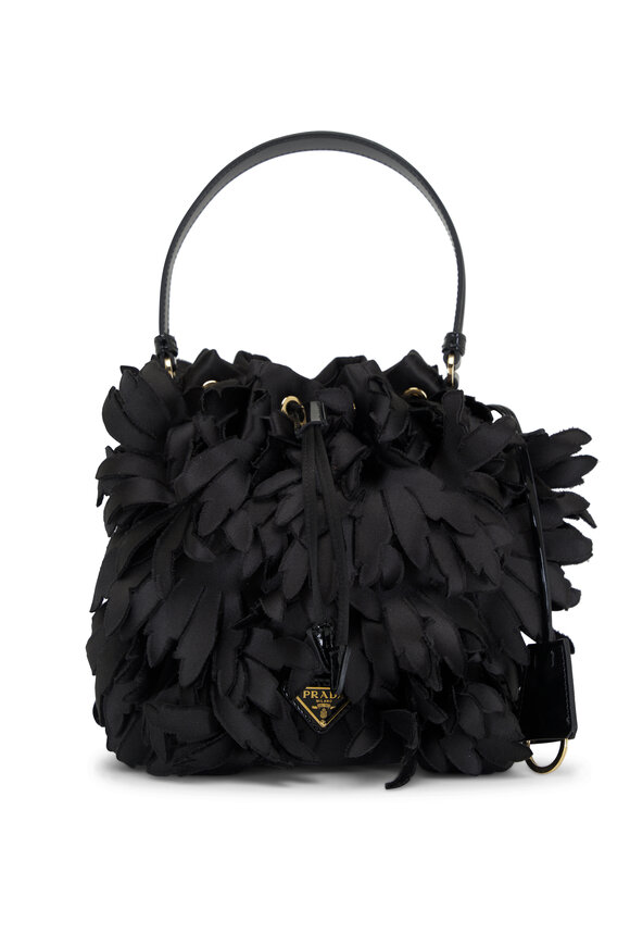 Prada Black Ribbon Bucket Bag