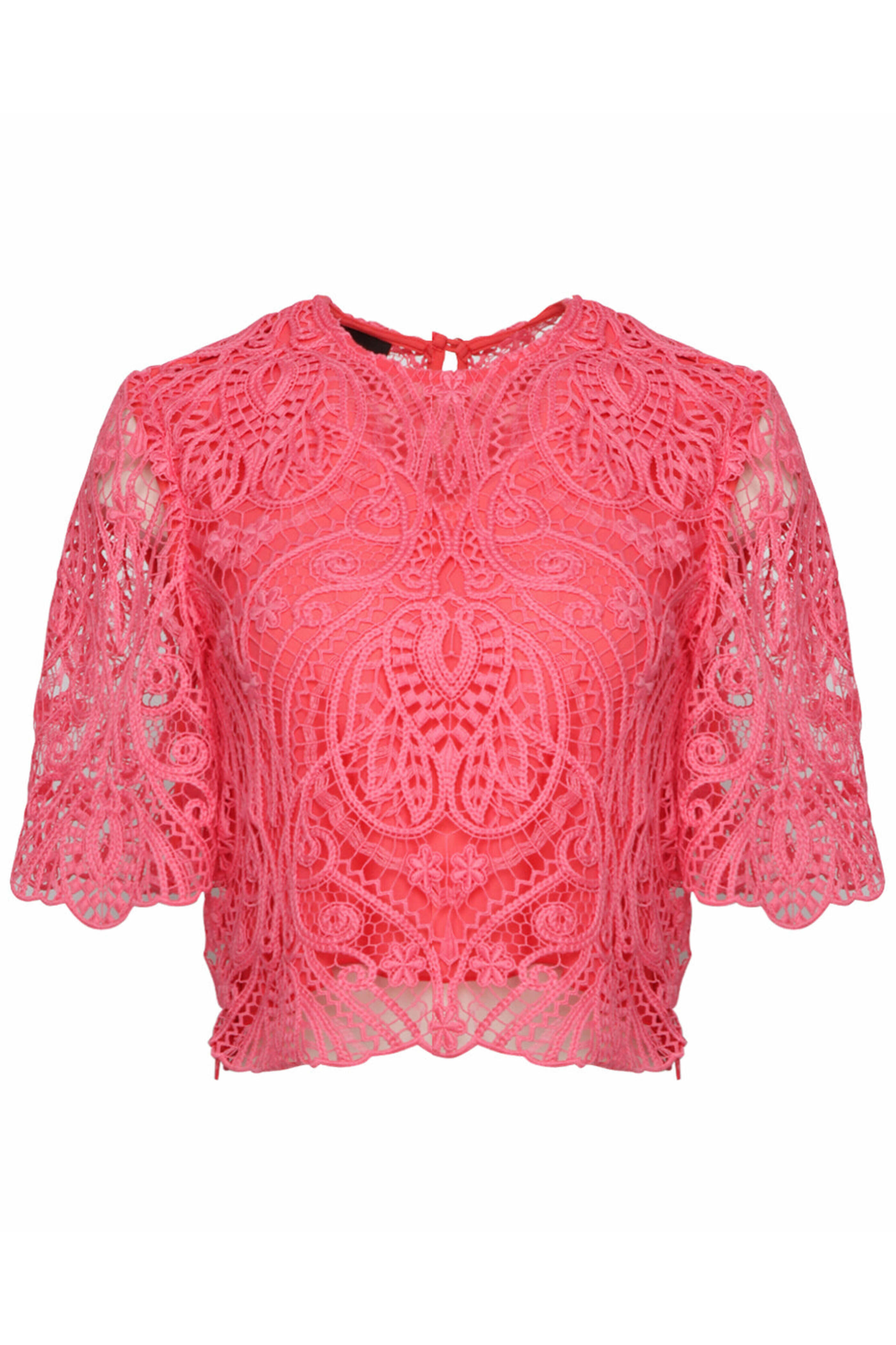 Le Superbe - Rosey Glow Lace Tee