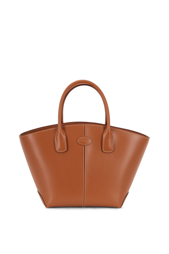 Tod's - Manici Brown Leather Medium Tote Handbag