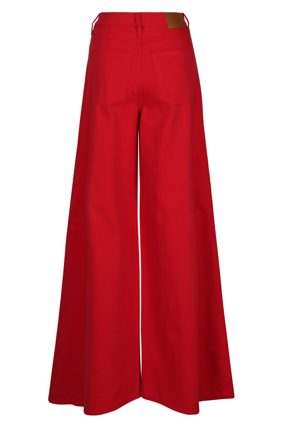 Ralph Lauren Mercer Red Relaxed Wide-Leg Jean - view 2