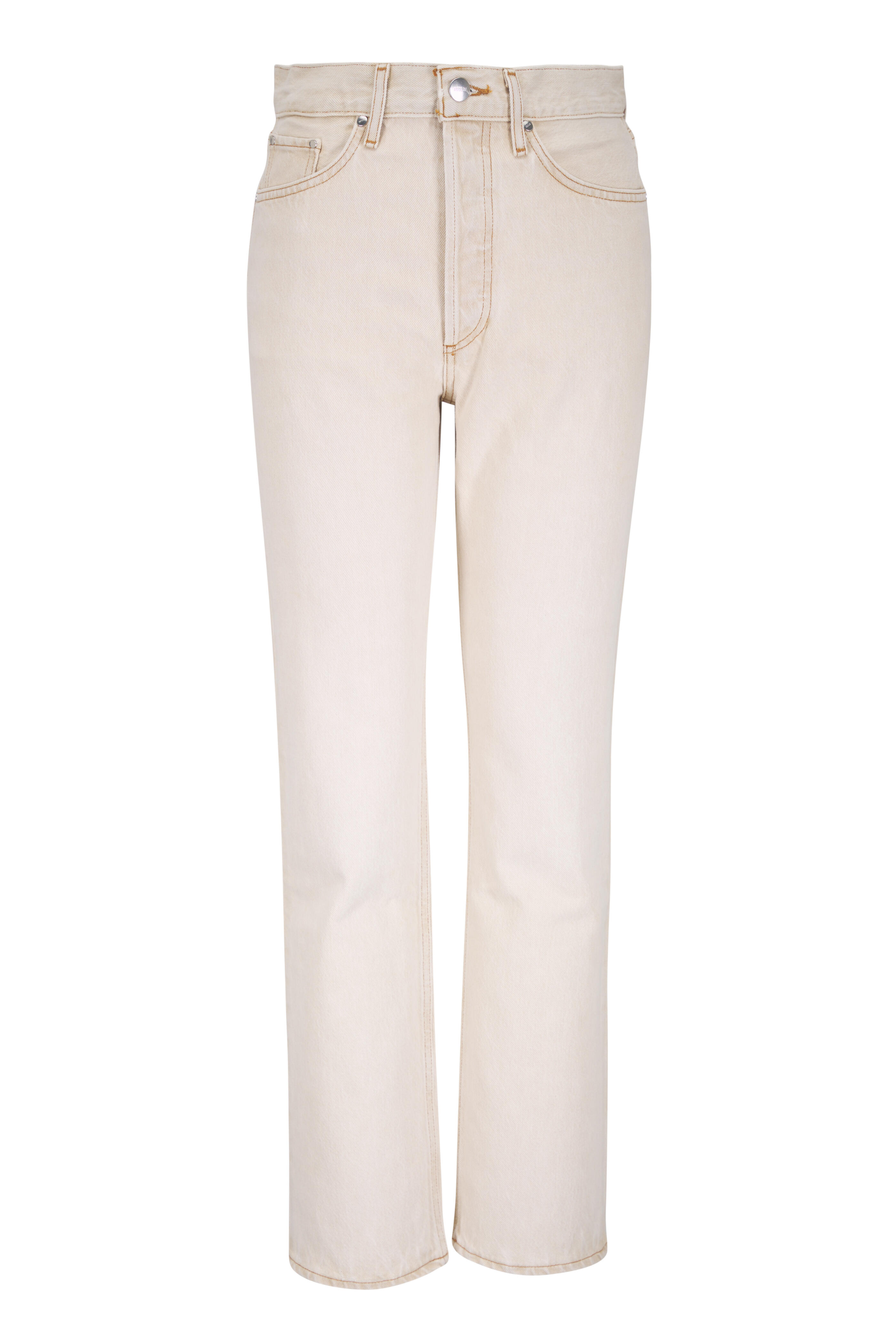 Agolde - Lana Arena Beige Straight Leg Jean - view 1