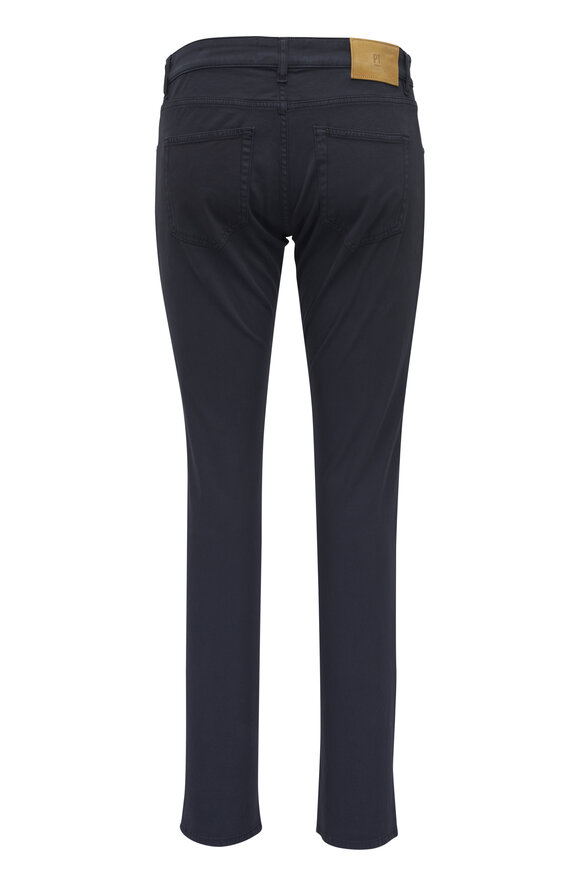 PT Torino - Jazz Dark Blue Cotton & Cashmere Five Pocket Pant