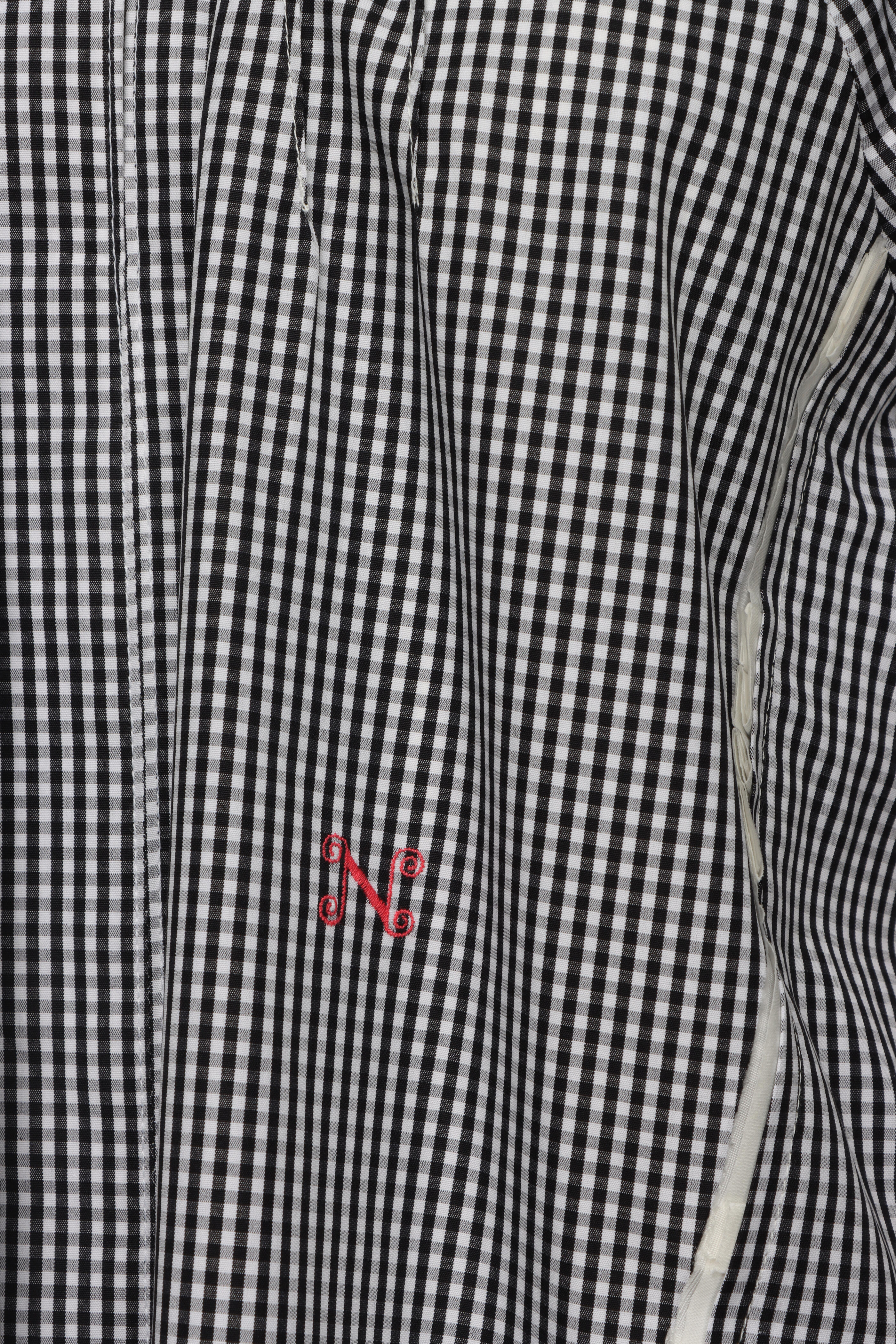 Nackiye - Vichy Noir Grand Bazaar Top