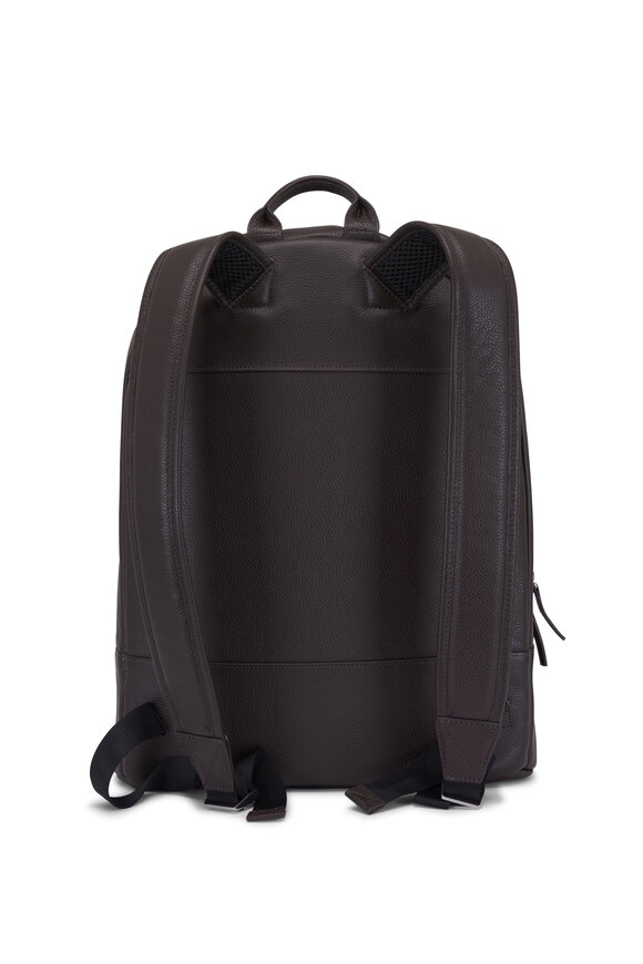 Want Les Essentiels Kastrup Brown Pebbled Leather Backpack - view 2
