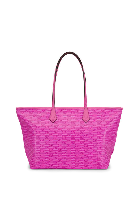 ★Le Mont Saint Michel★ ARMANCE TOTE BAG_Light Pink Monogram Glam Tote Mirror Light Pink - Vegan Leather Tote