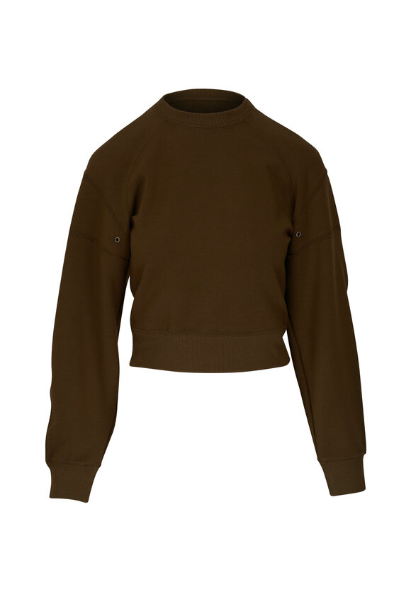 Saint Laurent - Dark Khaki Crewneck Sweater 