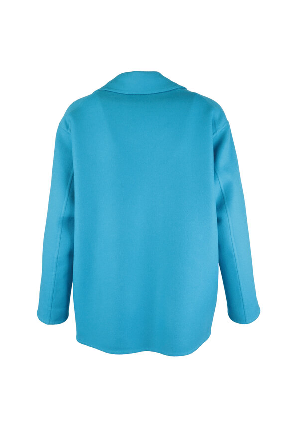 Kiton - Turquoise Double Face Cashmere Coat 