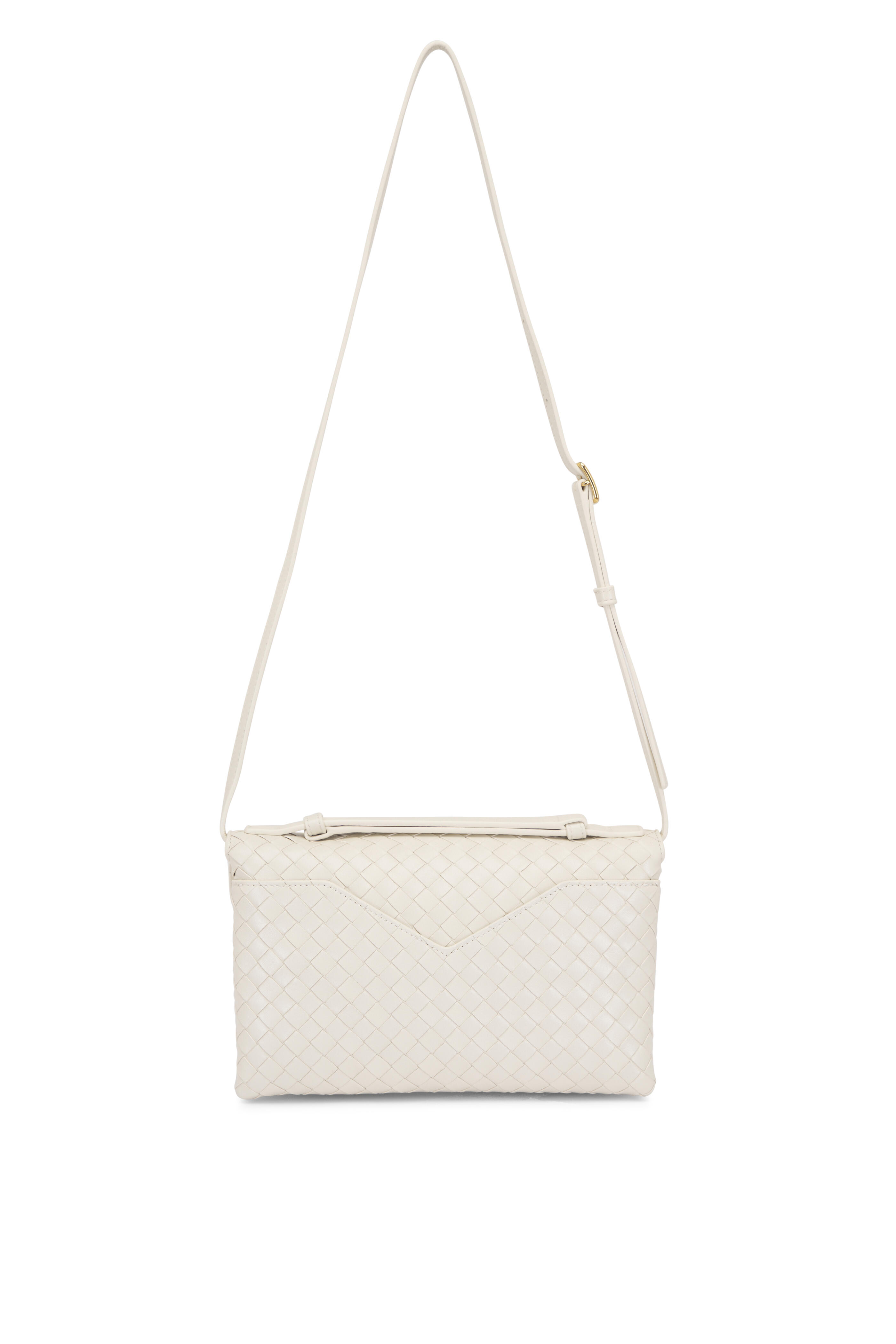 Bottega Veneta - Knot Lock Sea Salt Intrecciato Leather Bag