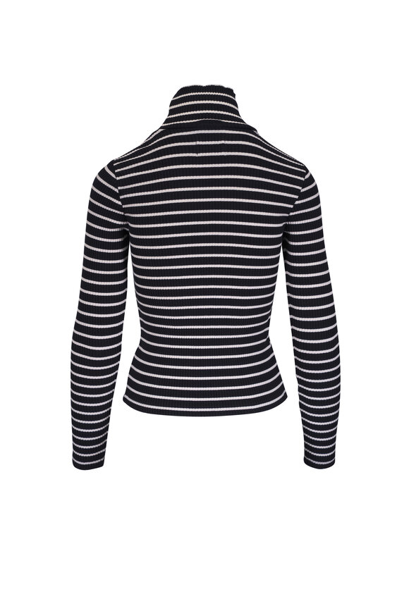 Mother The Long Sleeve Hickey Black & White Stripe Tee - view 3