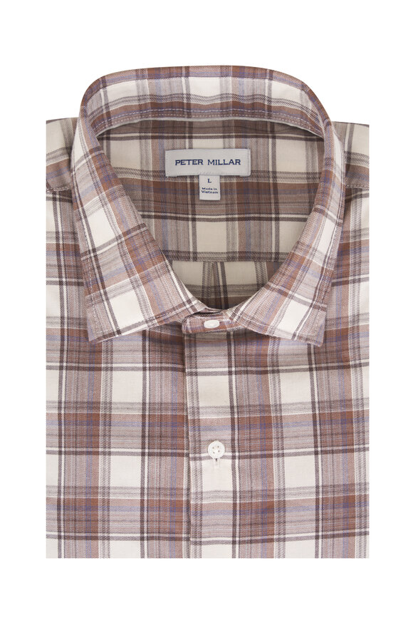 Peter Millar Ivory Performance Flannel Sport Shirt - view 1