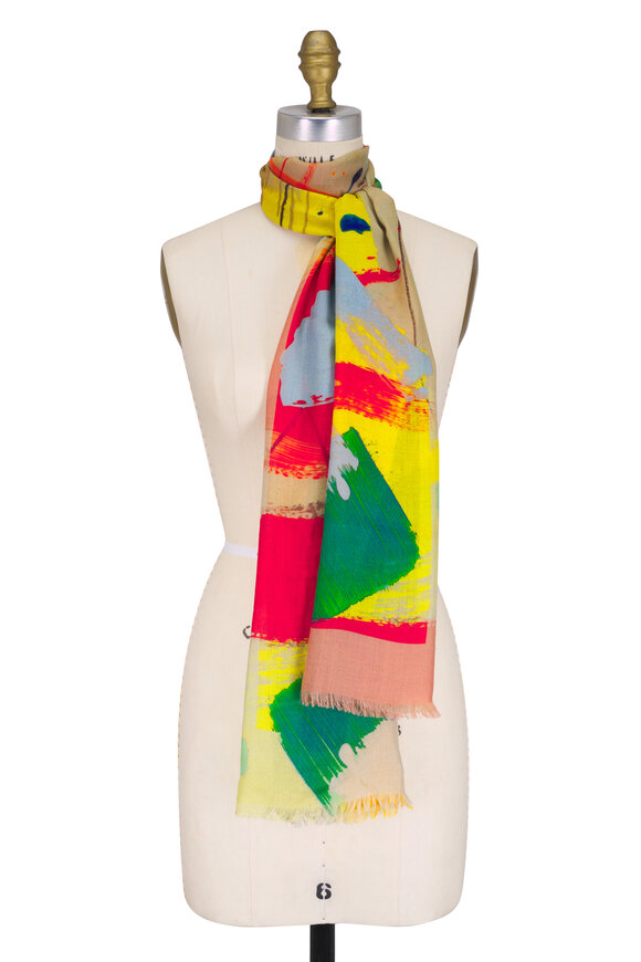 Akris Stroke On Paper Print Scarf - view 1