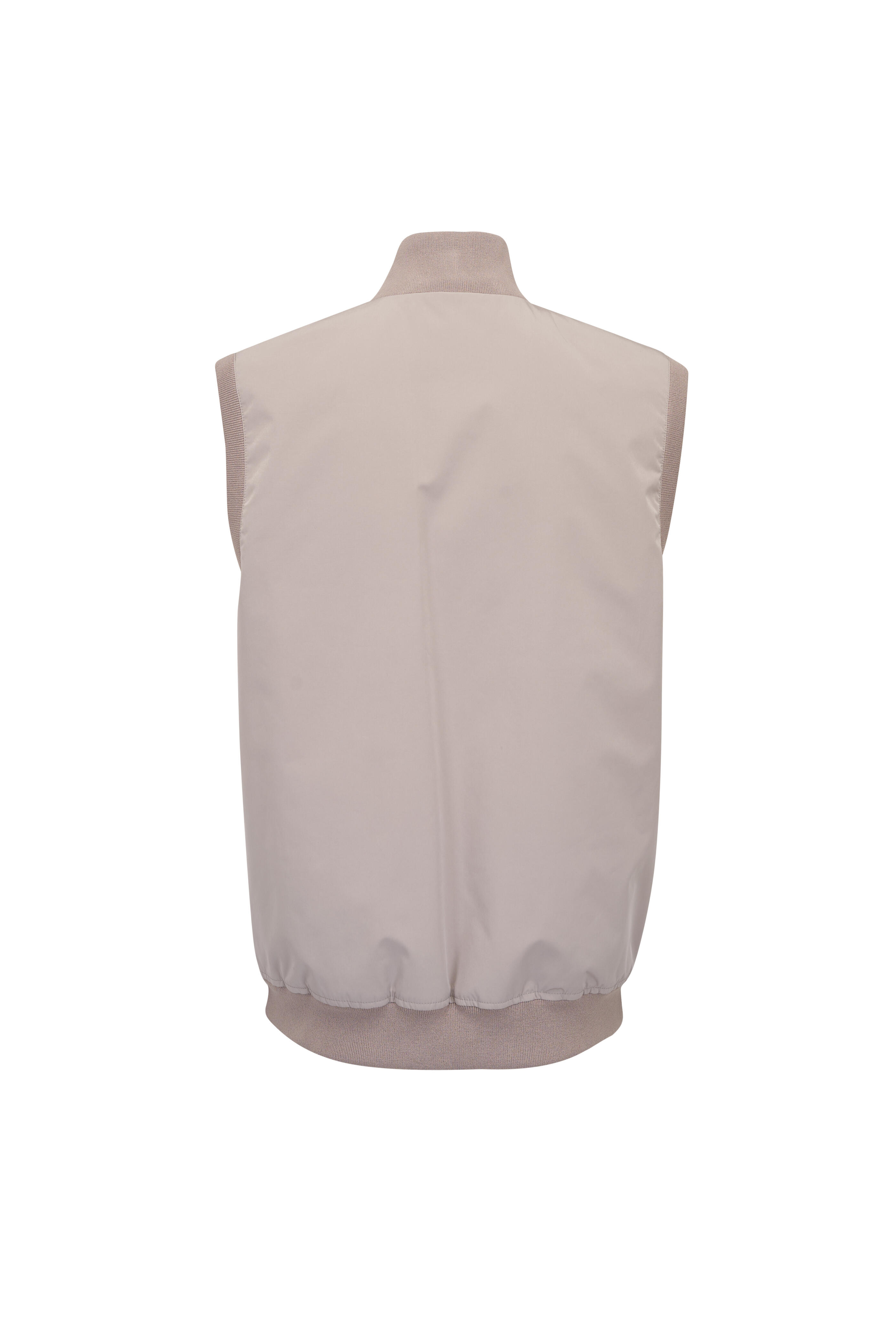 Brunello Cucinelli - Brown Two-Way Zip Down Vest