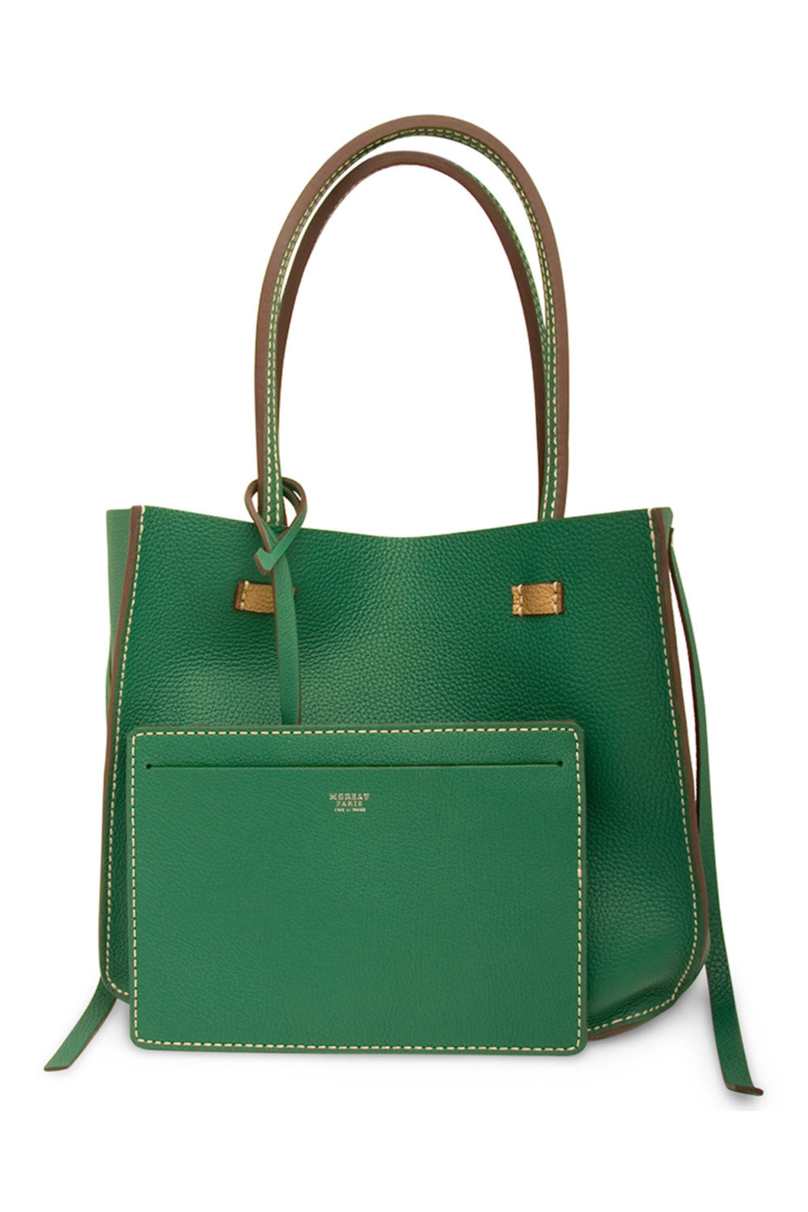 Moreau Paris - Vincennes Shopper Bag in Vert Alpin
