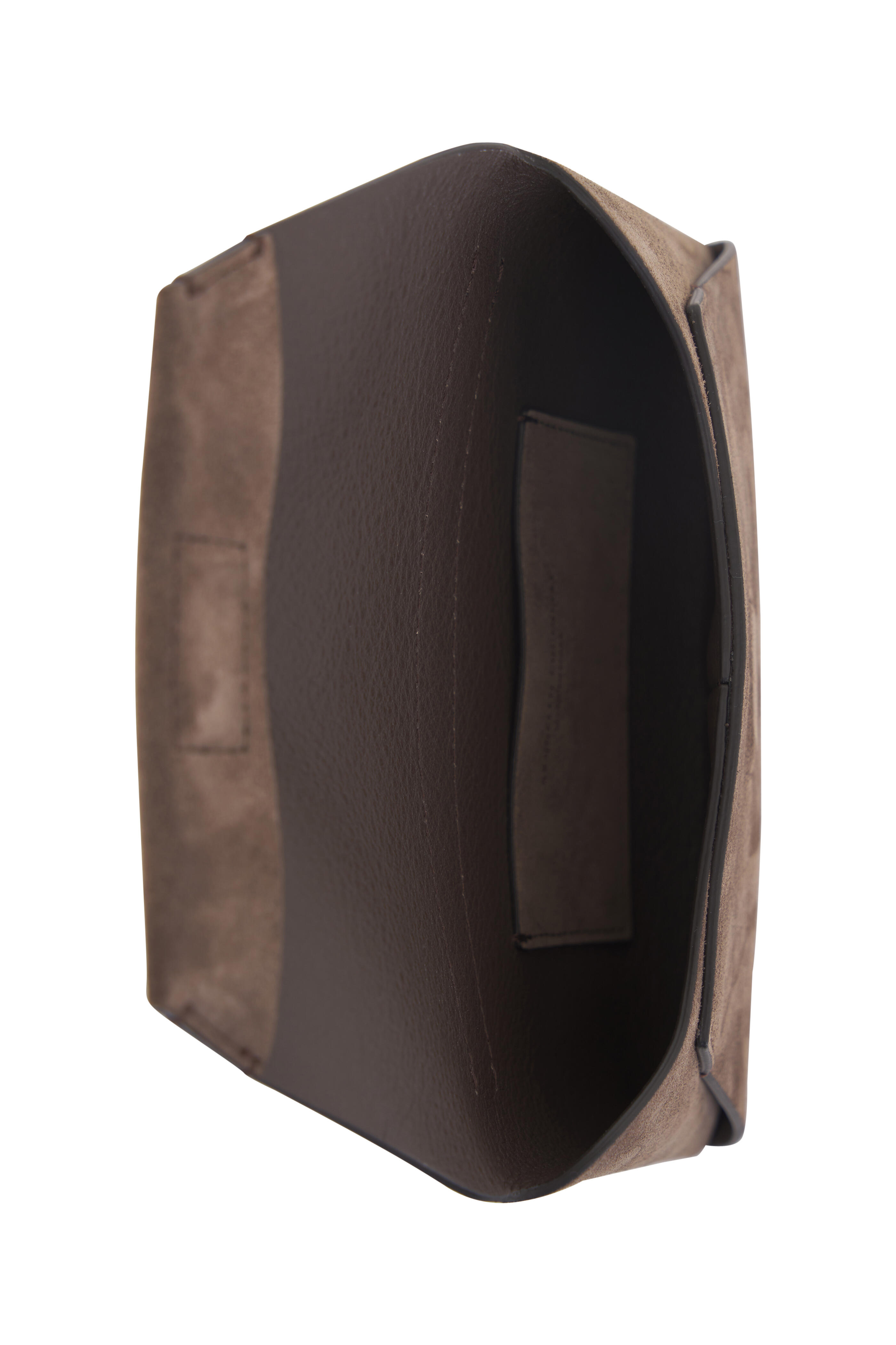 Brunello Cucinelli - Torba Envelope Grey Suede Chain Linked Bag