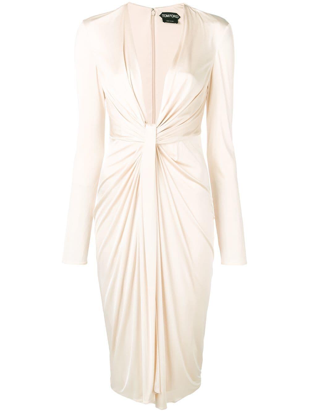 ワンピース TOM FORD Plum Viscose Dress TOM FORD one-shoulder Silk Dress | Purple | FARFETCH