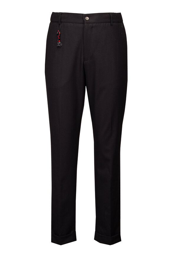 Marco Pescarolo Manu Black Stretch Cashmere Pant - view 1