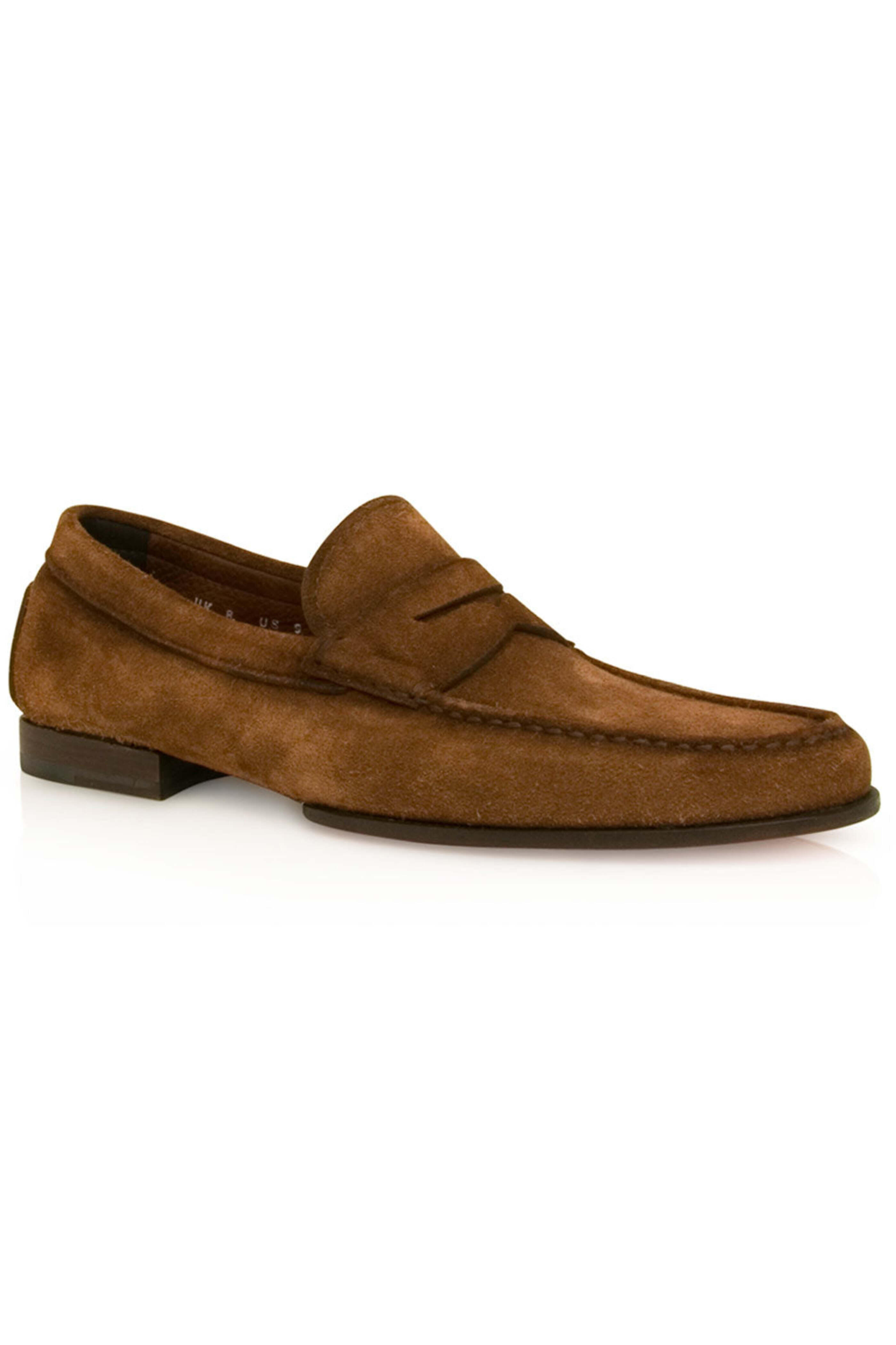 Santoni - Dousing Suede Loafer in Brown