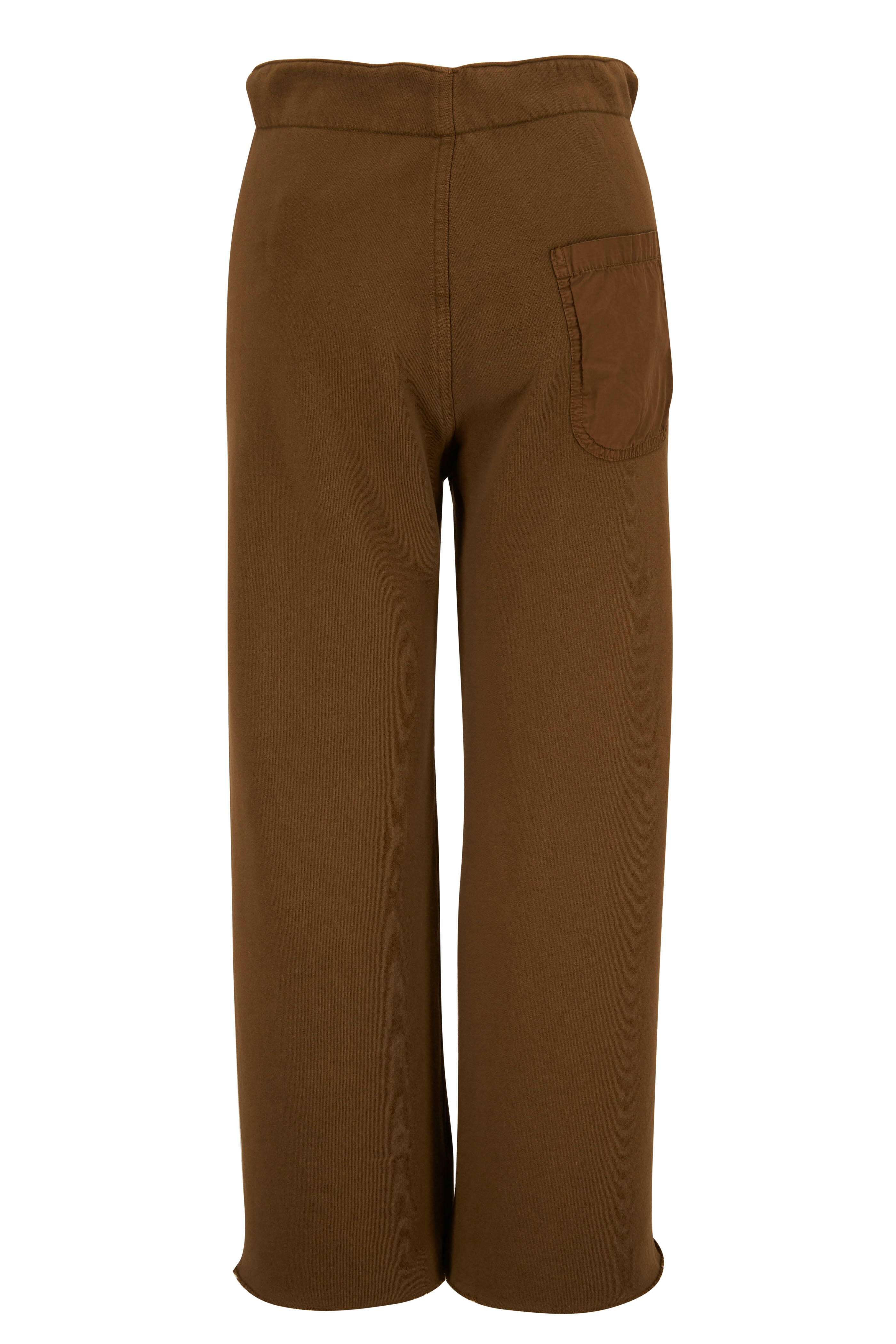 Nili Lotan - Kiki Army Green Cropped Sweatpant