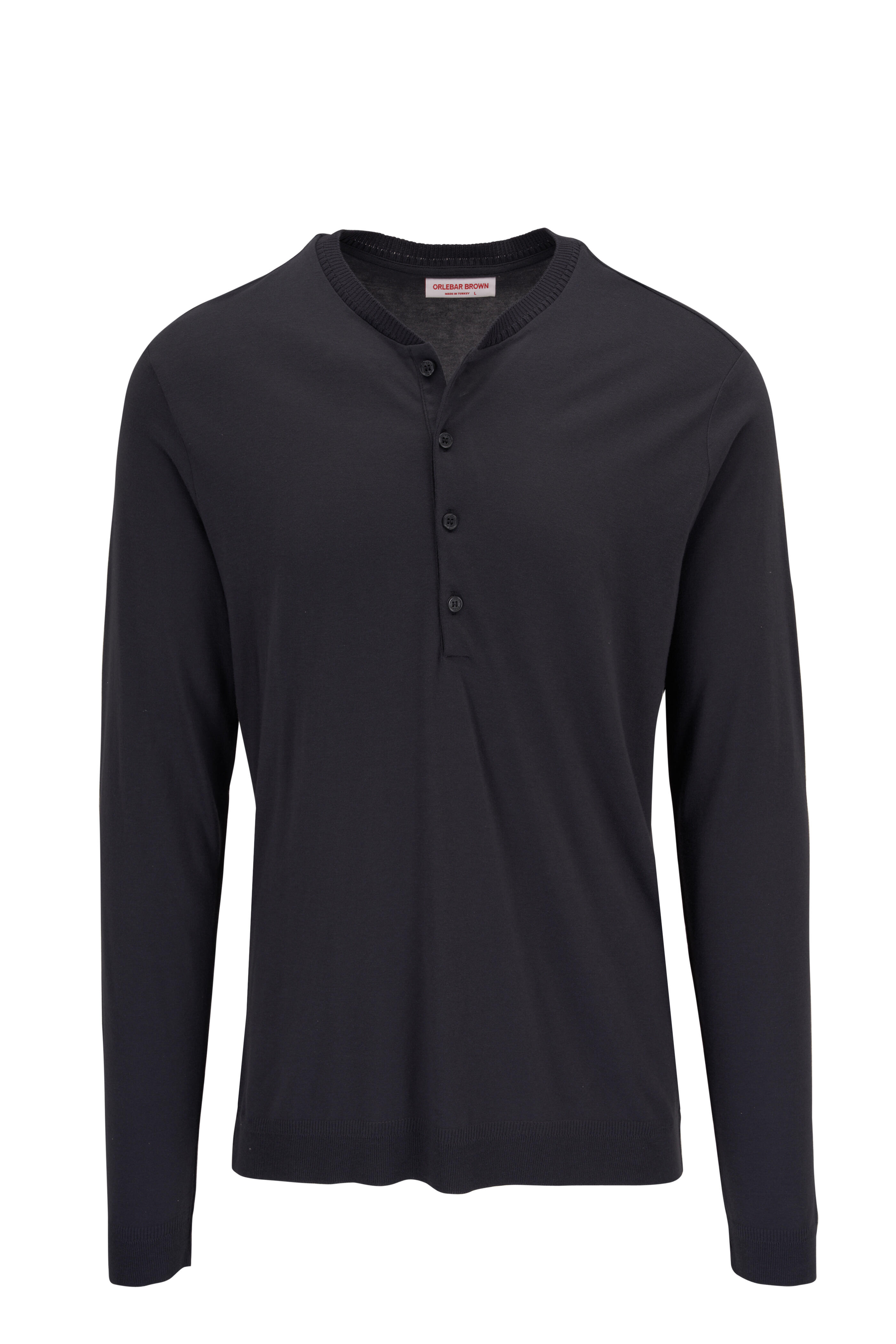 Orlebar Brown - Piranha Grey Lockhart Knit Henley