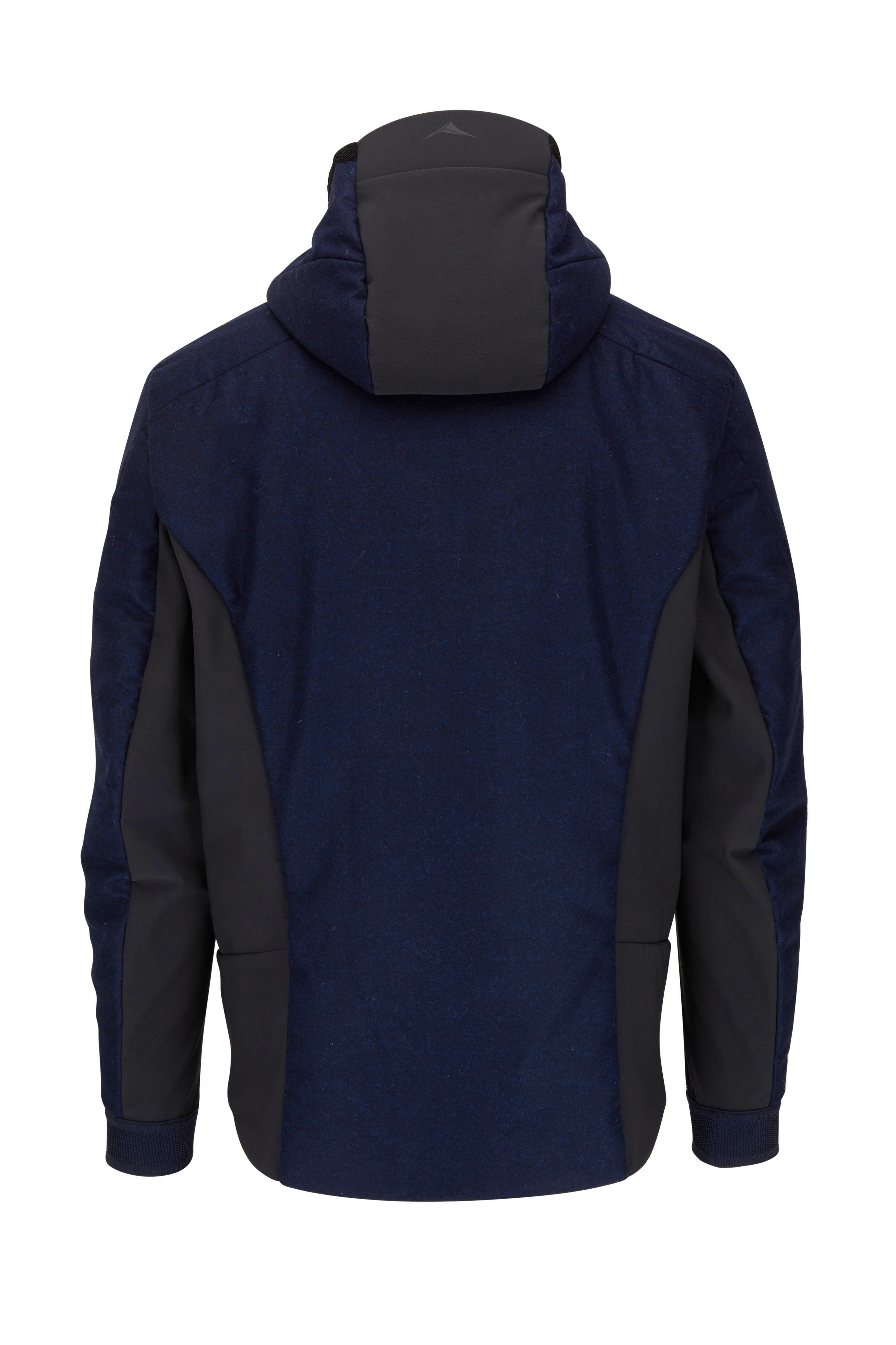 Sease - Predator Navy Blue Technical Wool Windbreaker
