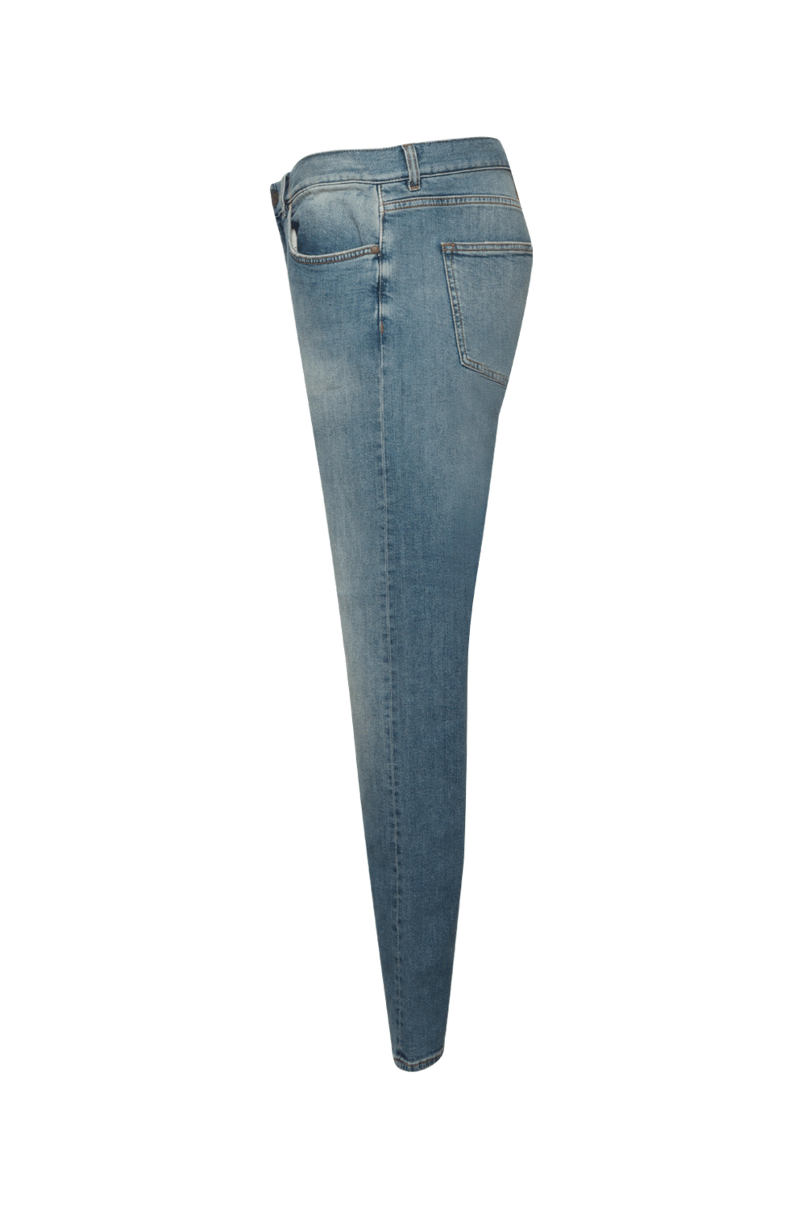 Marco Pescarolo - Mid Blue Distressed Denim Pant