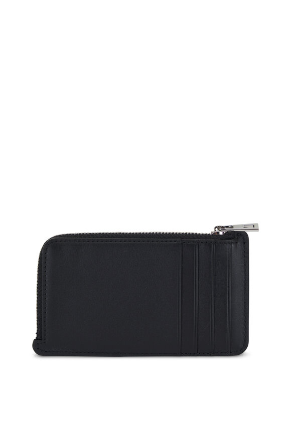 Loewe - Black Satin Leather Debossed Coin Cardholder