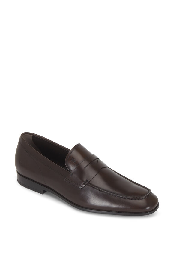 Tod's - Mocassino Dark Brown Leather Penny Loafer
