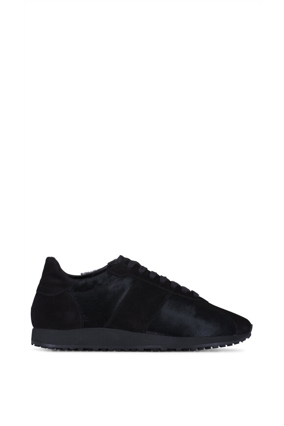 The Row - Mica Black Ponyhair & Velour Sneaker