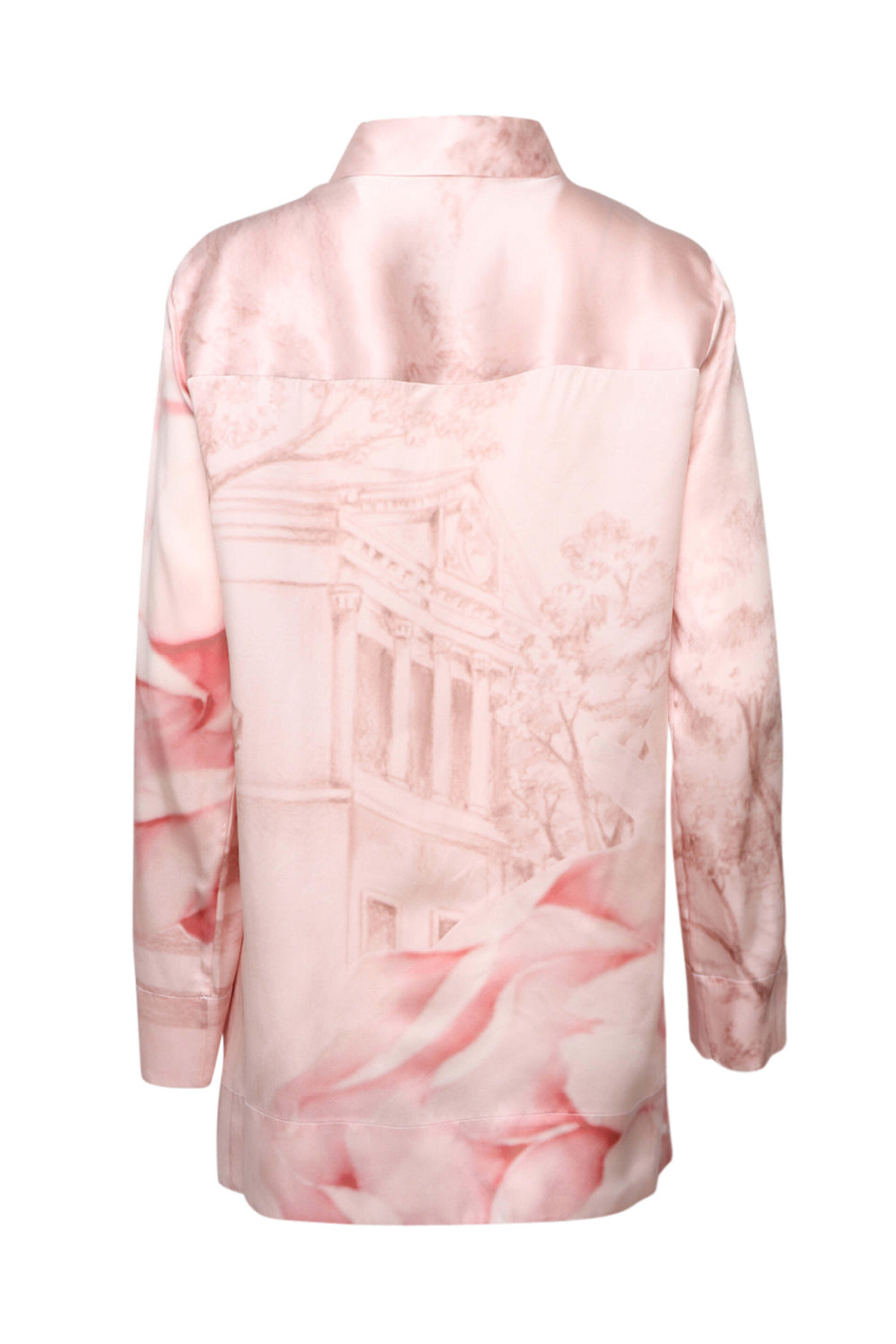 Kiton - Light Pink Long Sleeve Silk Shirt