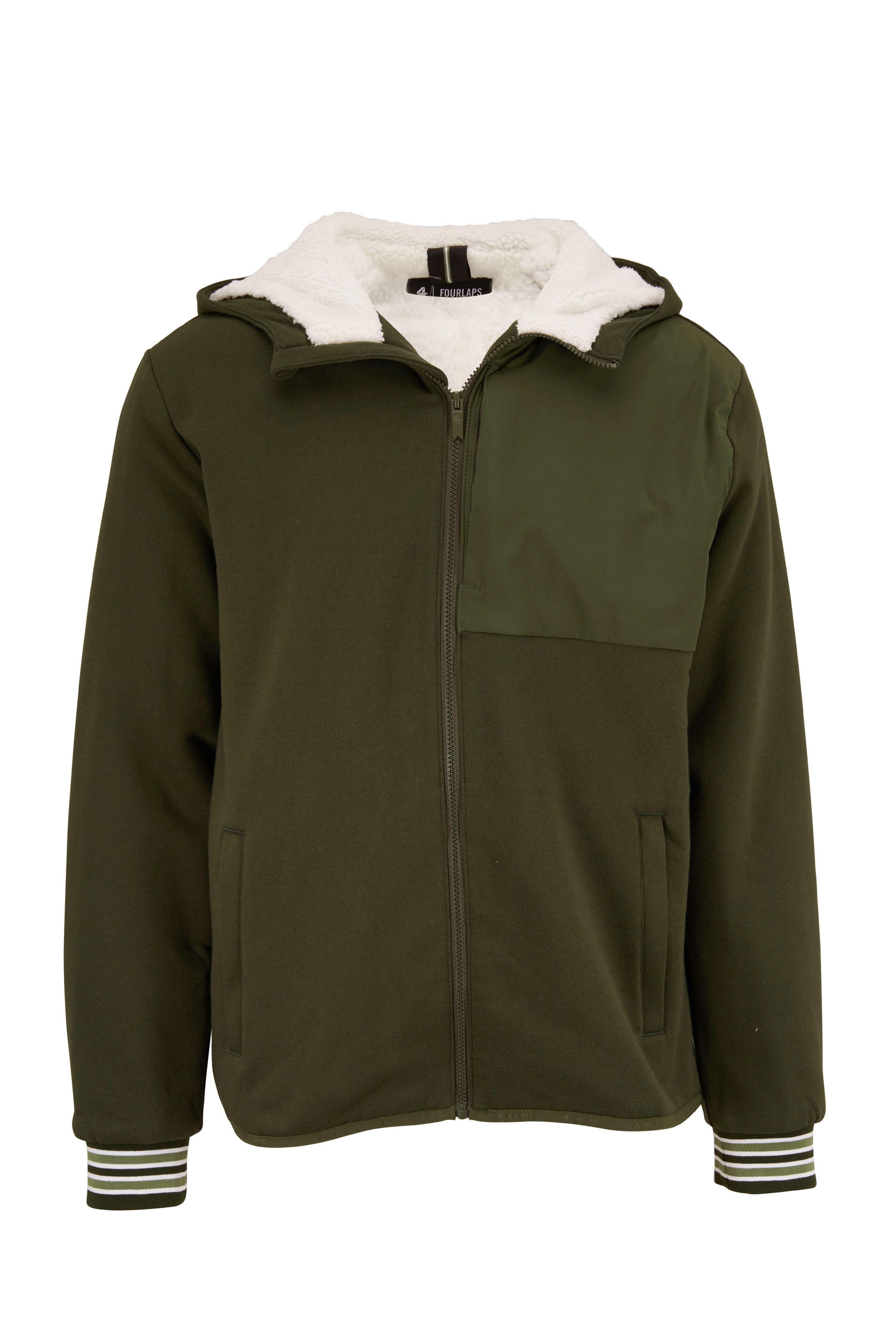Fourlaps - Expanse Army Green Sherpa Hoodie