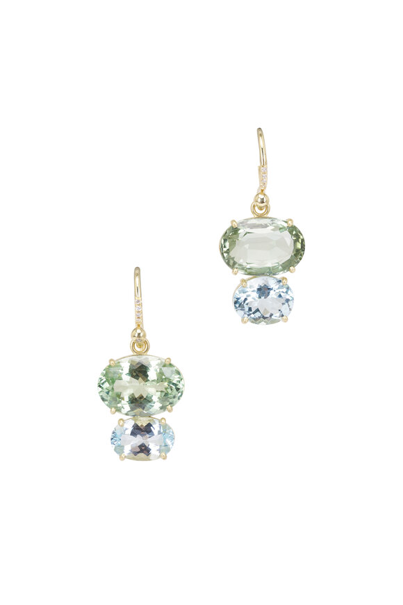 Irene Neuwirth 18k Yellow Gold Tourmaline Earrings