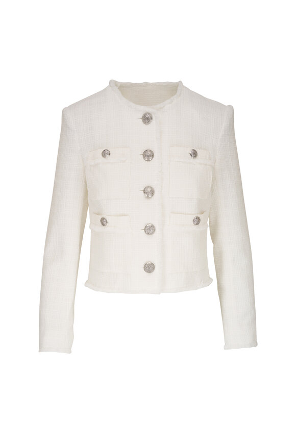 Veronica Beard - Olbia Off White Tweed Jacket 