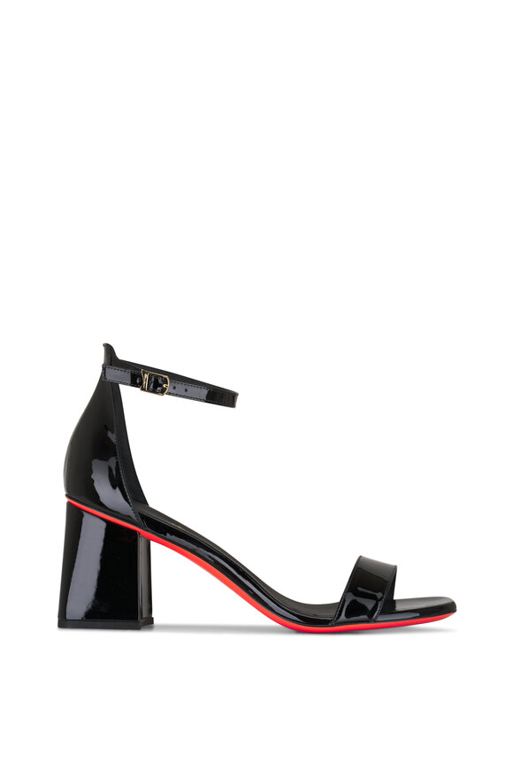 Santoni - Calypso Black Patent Leather Sandal, 75mm