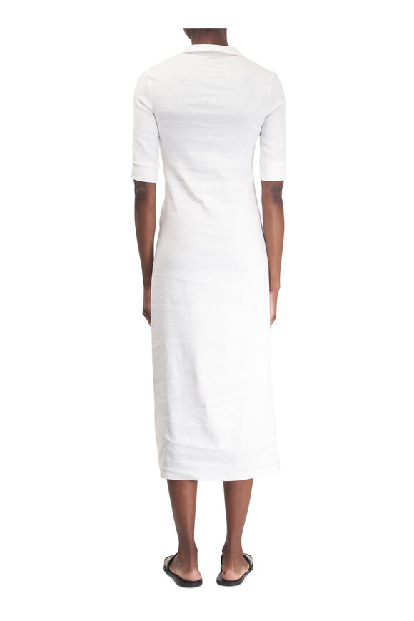 Peter Cohen Casa White Stretch Linen Maxi Dress - view 4