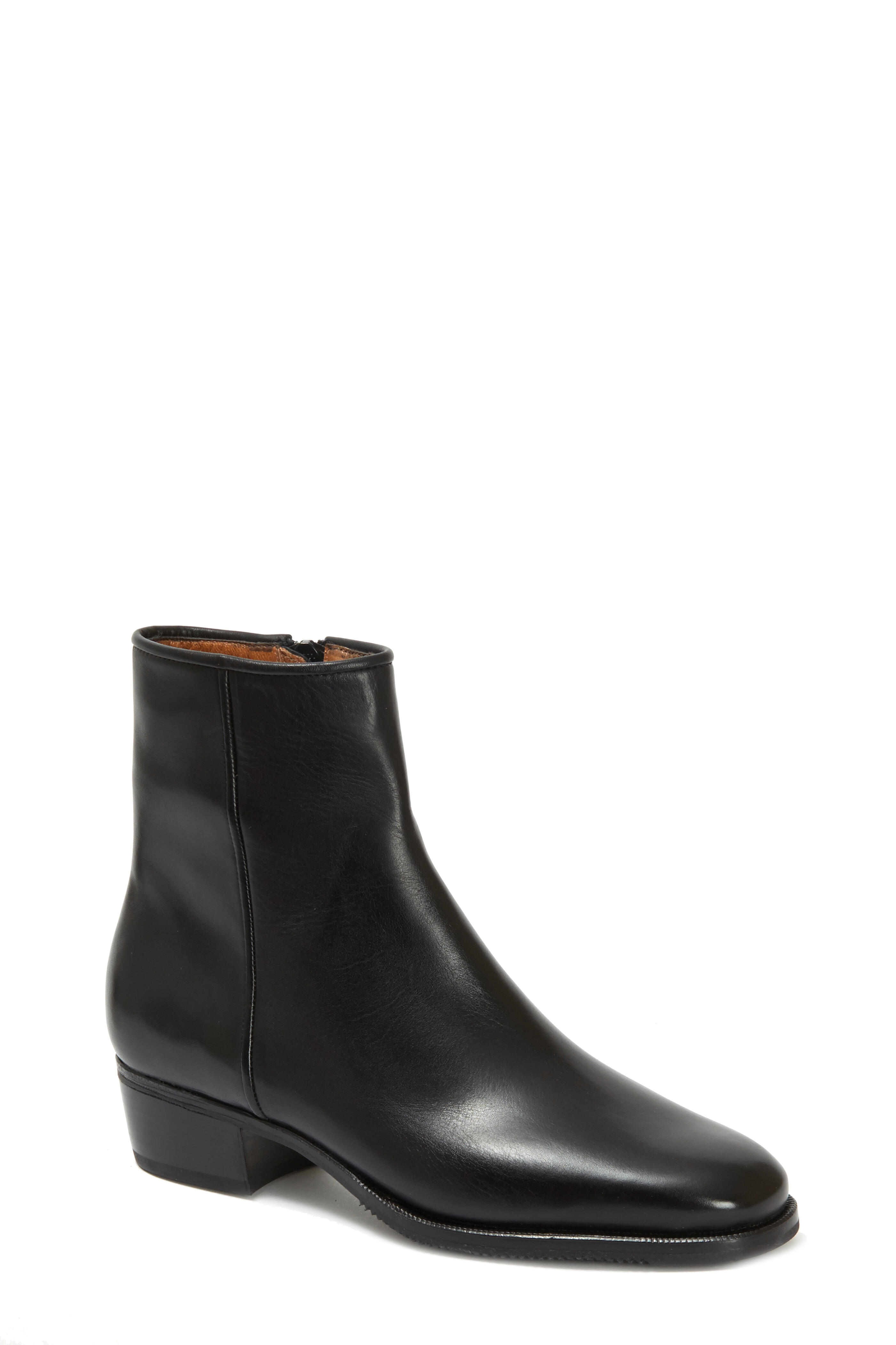 Gravati - Black Leather Ankle Boot, 35mm | Mitchell Stores
