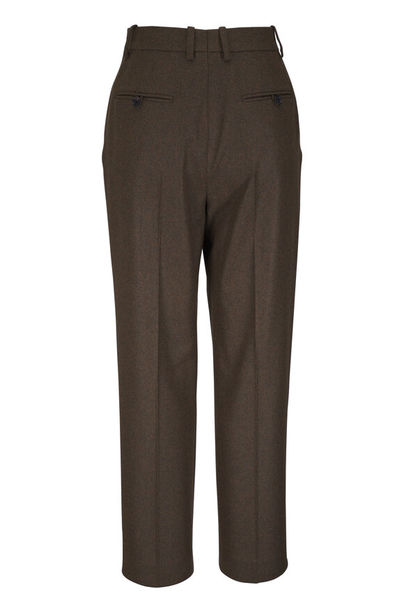 Loro Piana Dermot Walnut Wool & Cashmere Flannel Pant - view 2