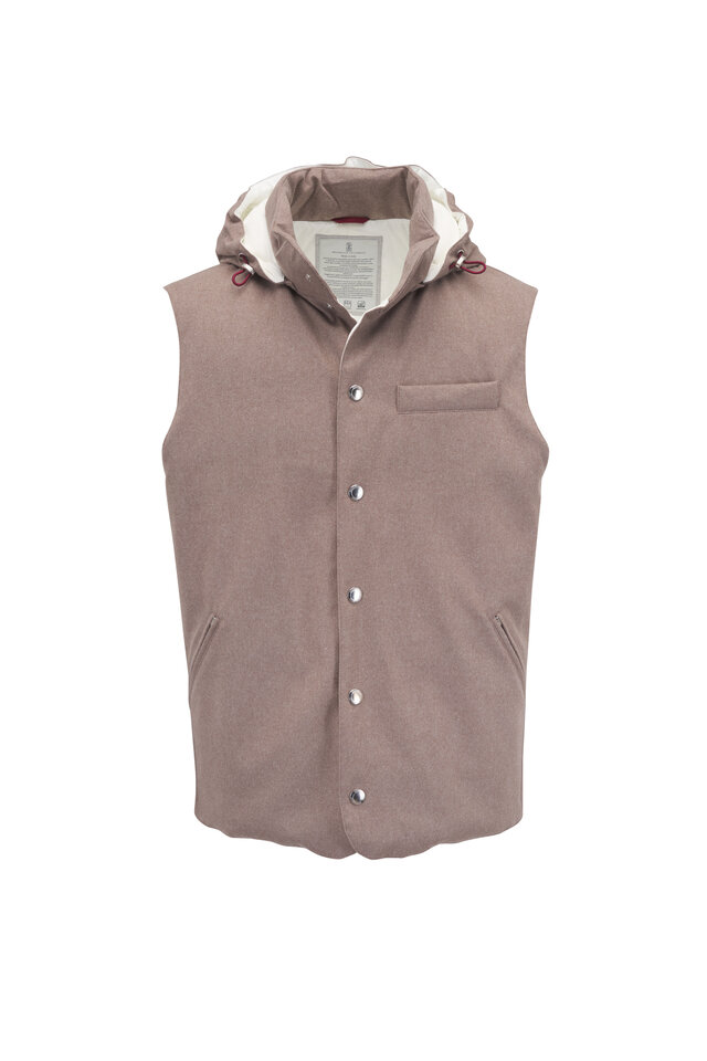 Brunello Cucinelli - Yellow Down Vest | Mitchell Stores