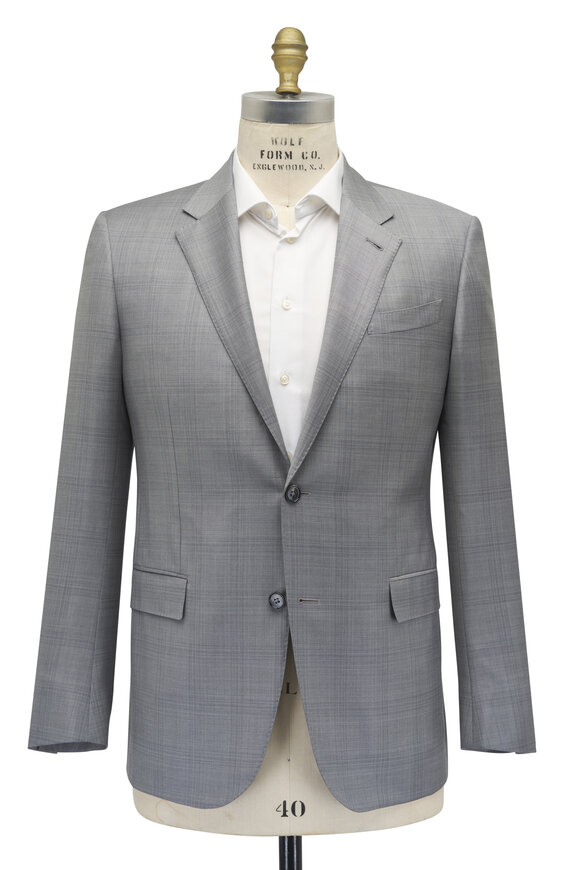 Zegna - Light Gray Fancy Wool Suit