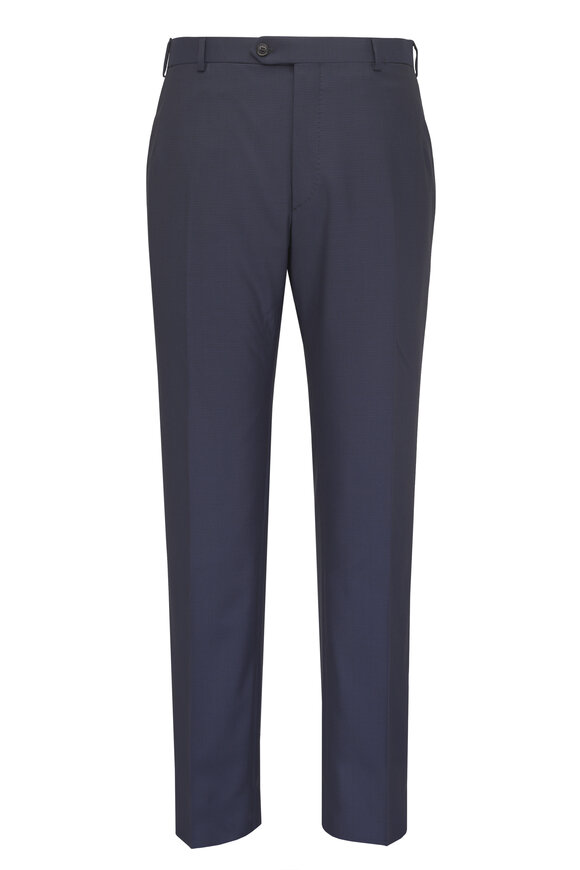 Brioni Navy 150s Wool Houndstooth Suit - view 4