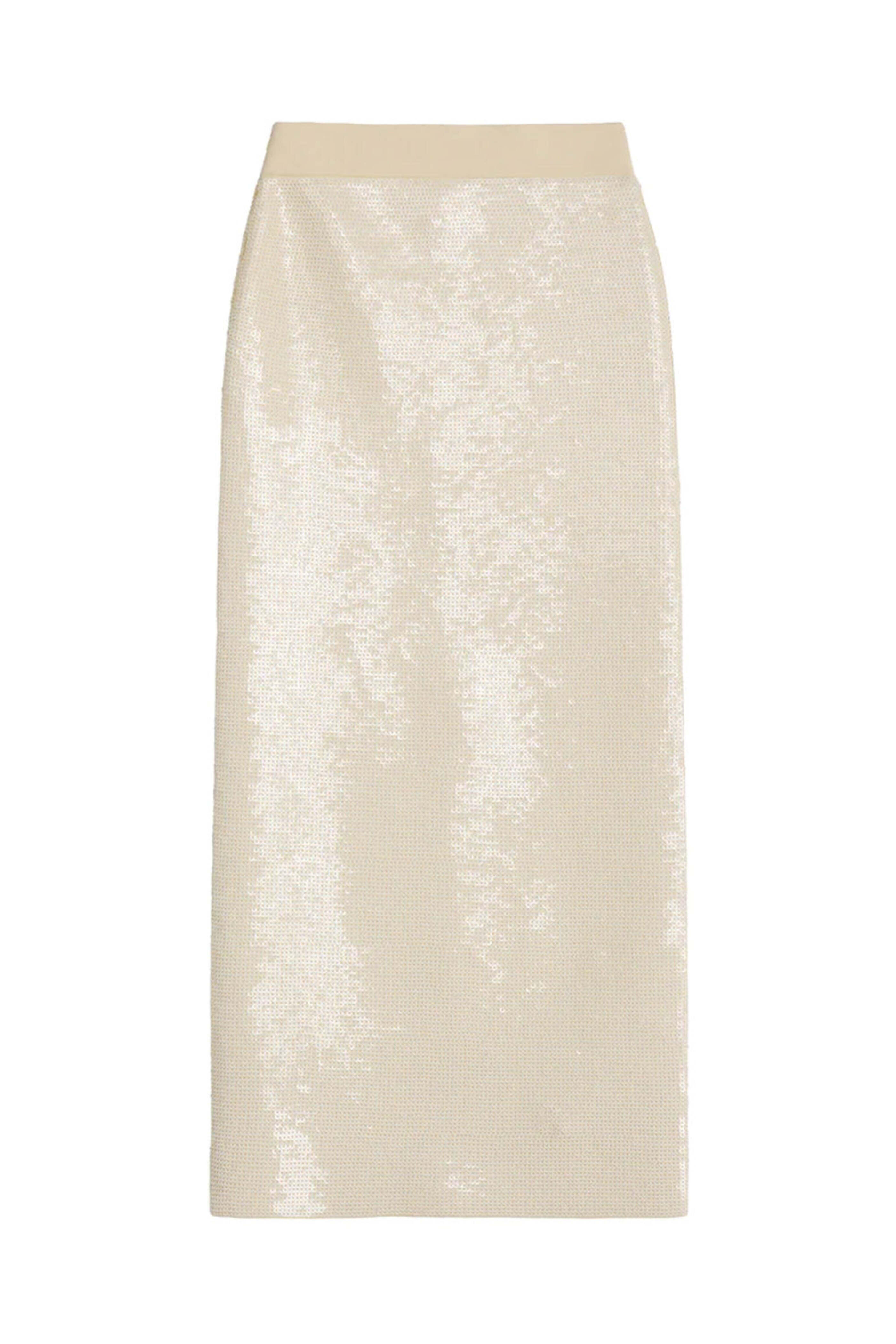 A.L.C. - Cream Sequin Joan Skirt