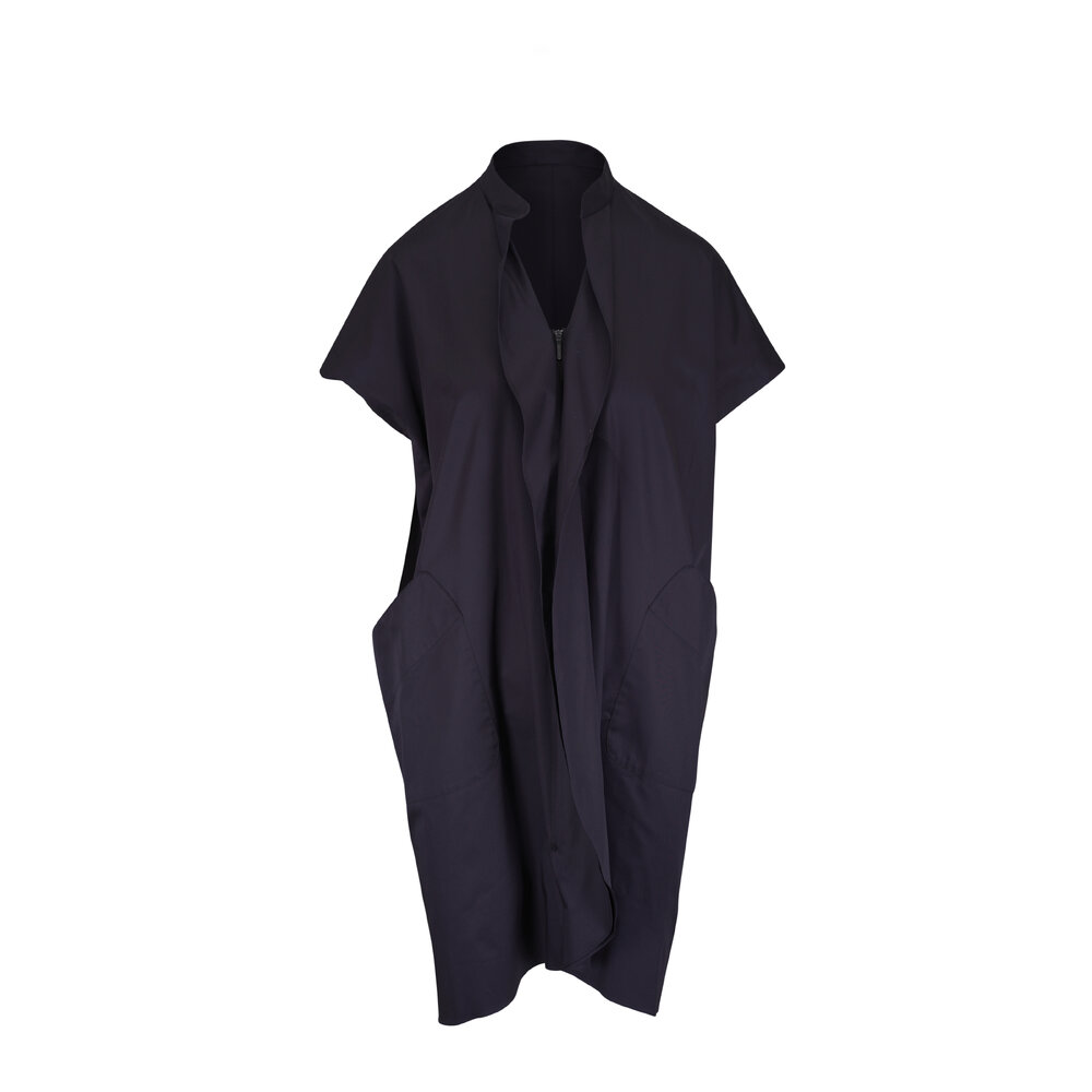 ワンピース BRUNELLO CUCINELLI BLACK AND GREY COTTON DRESS Brunello Cucinelli - Black Pleated Cotton Maxi Dress