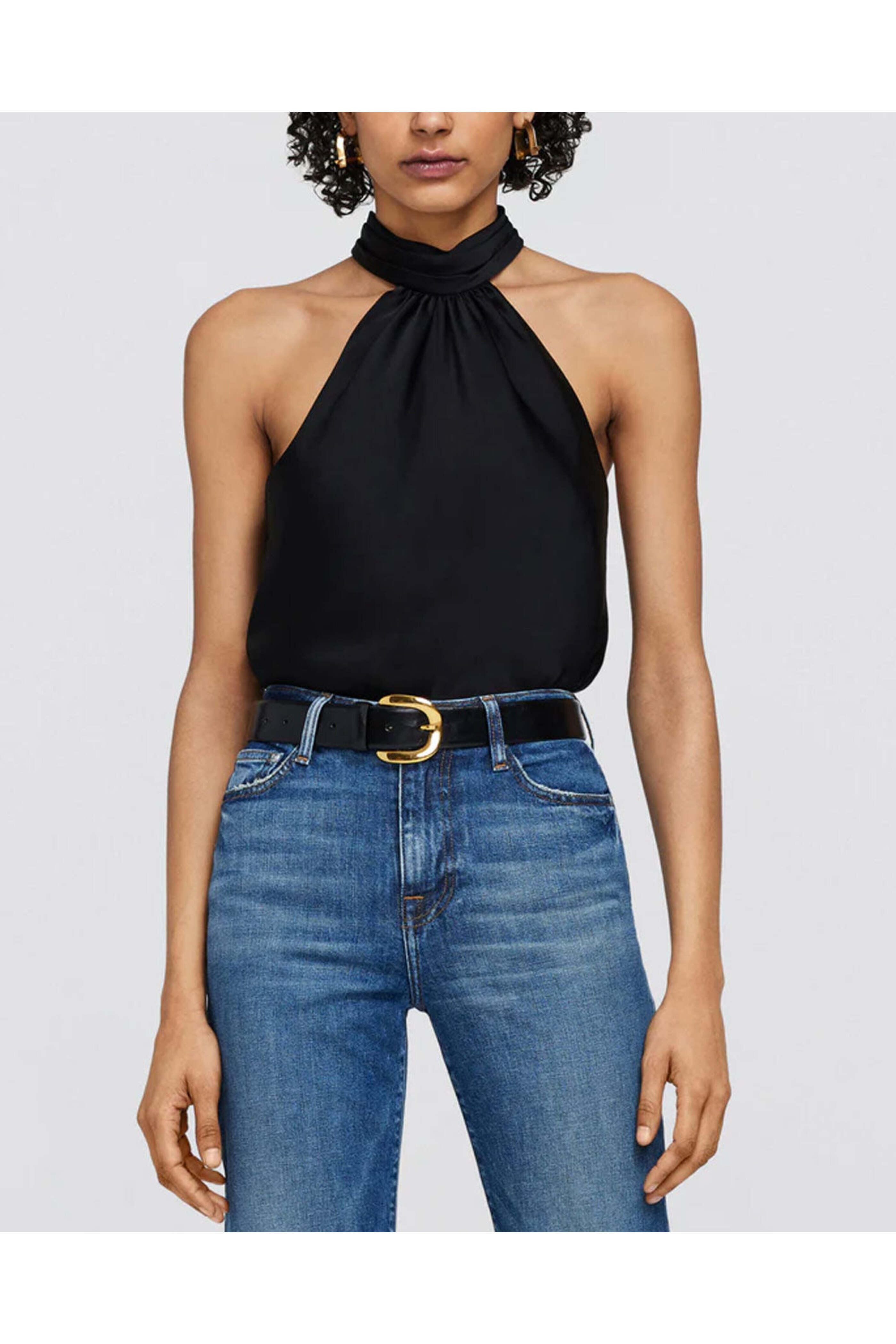 Simkhai - Black Thea Halter Top