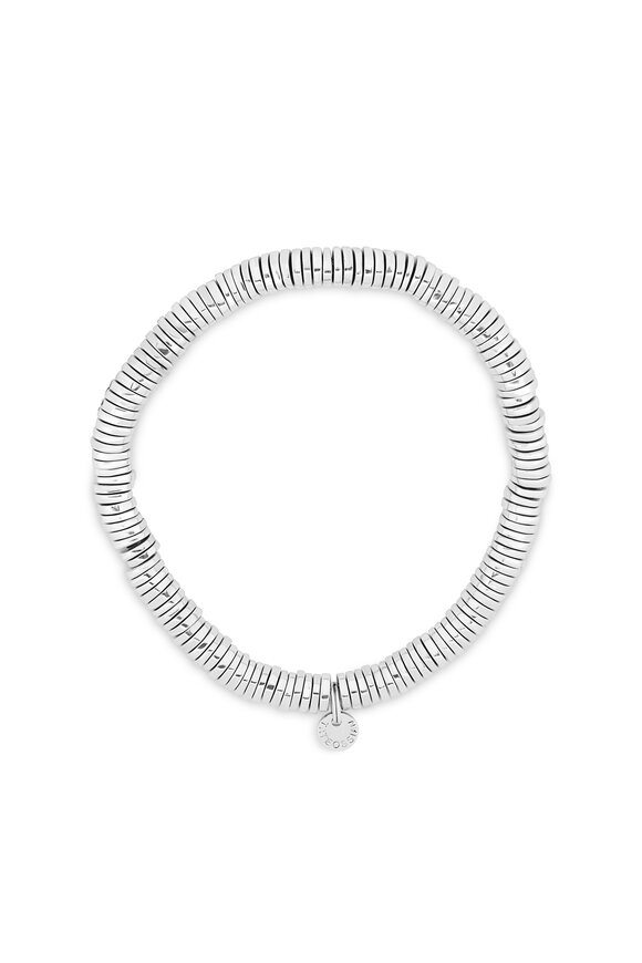 Tateossian - Pure Sterling Silver Expandable Disc Bracelet