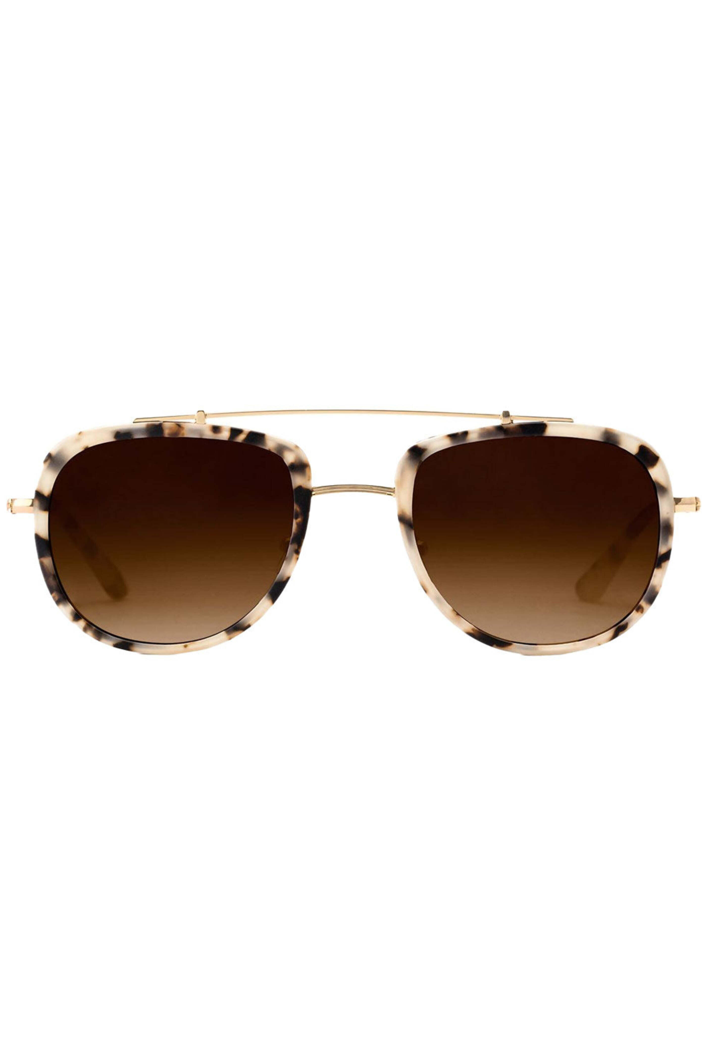 Krewe - Breton Sunglasses in Matte Oyster 24K