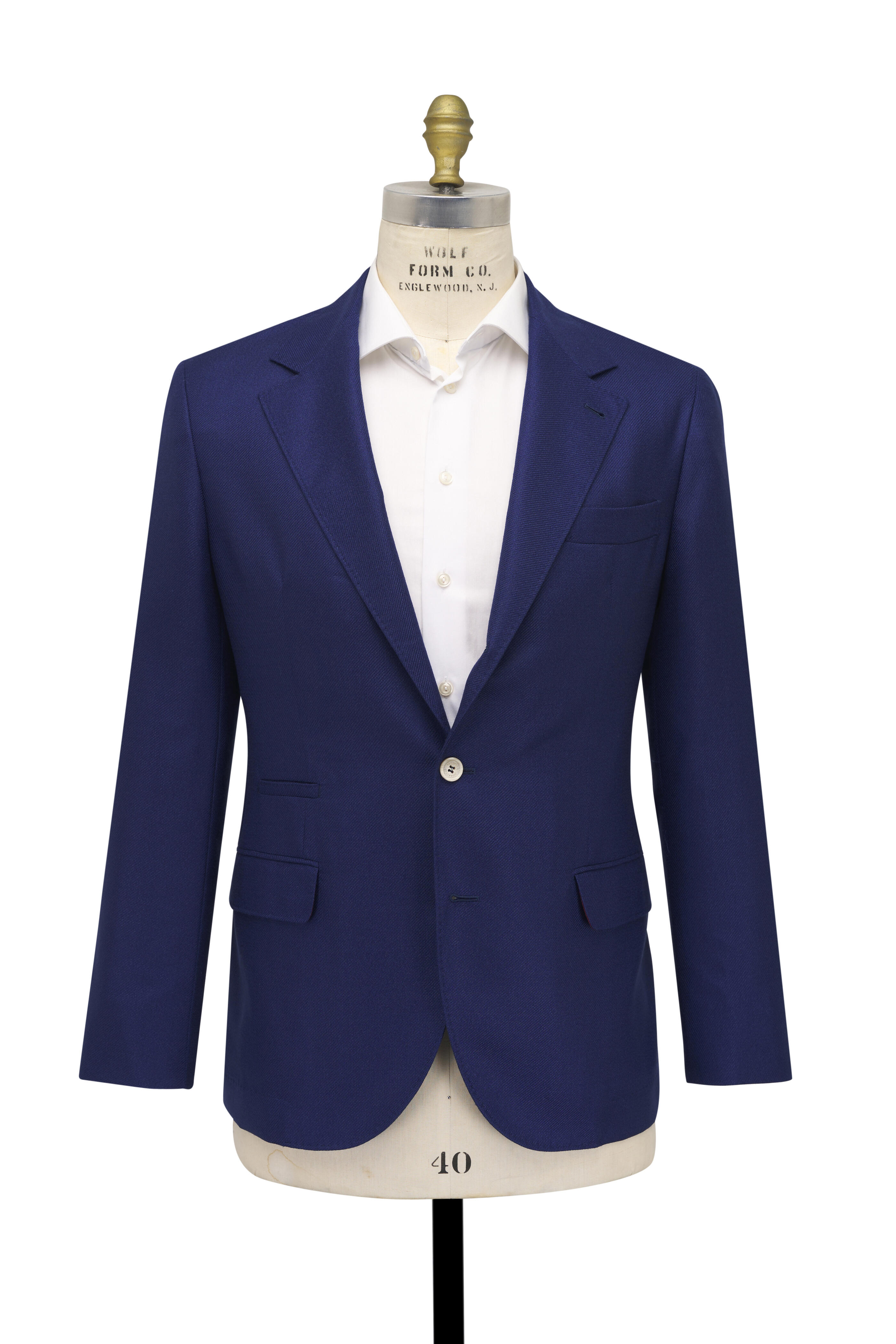 Brunello Cucinelli - Dark Blue Cashmere & Silk Twill Sportcoat
