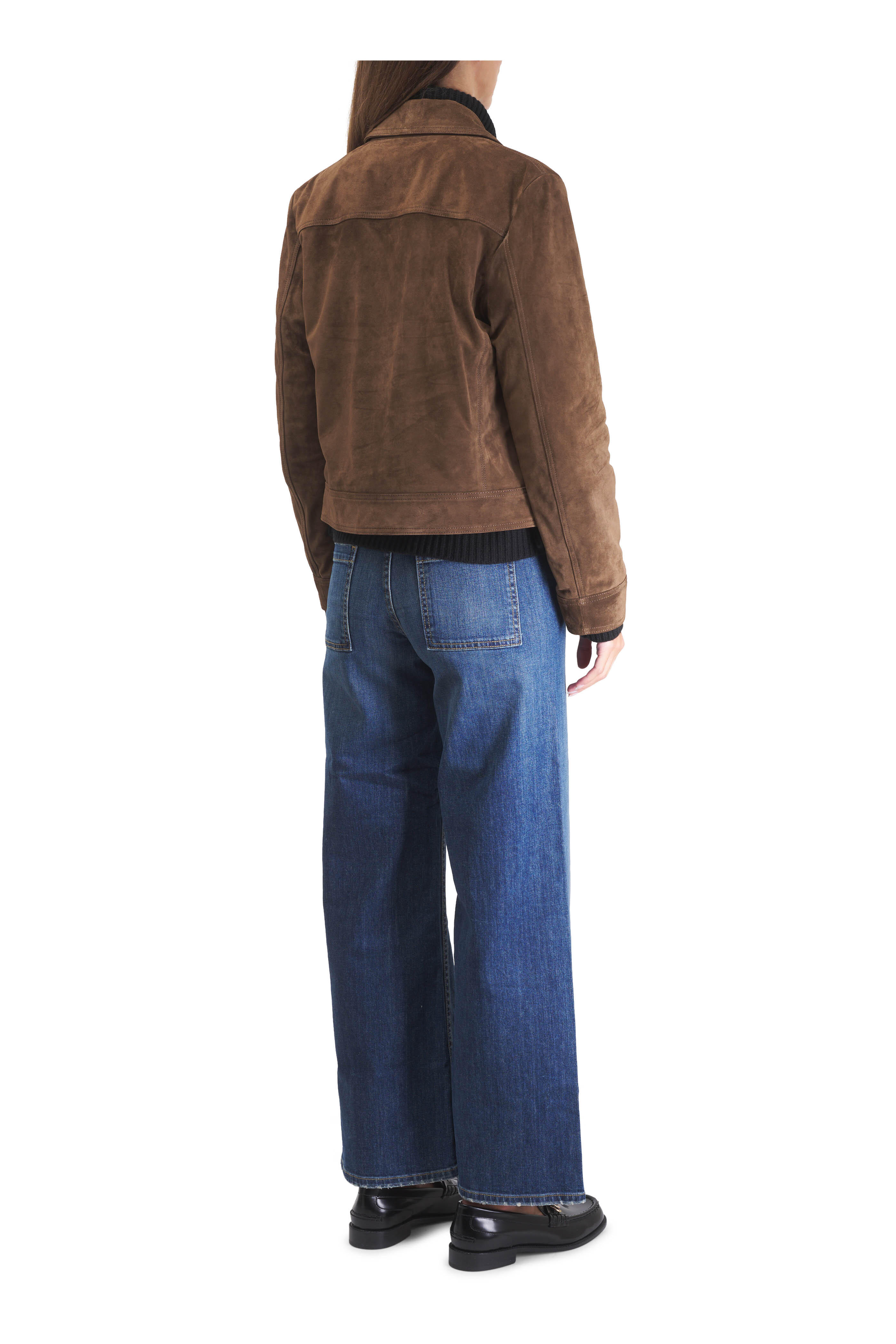 Nili Lotan - Susannah Hazelnut Suede Jacket